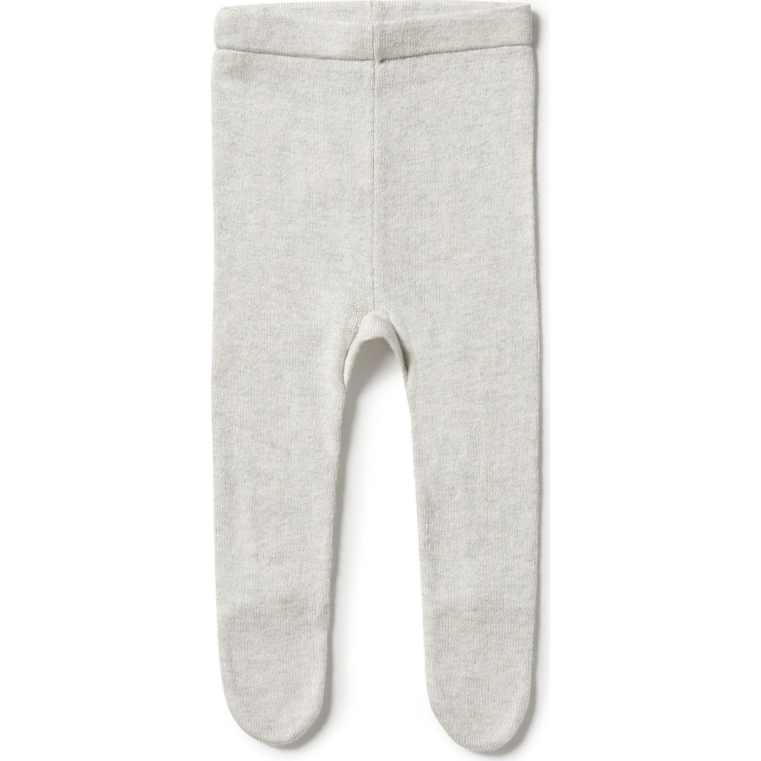 Wilson+Frenchy Knitted Leggings with Feet - Grey Melange (3-6