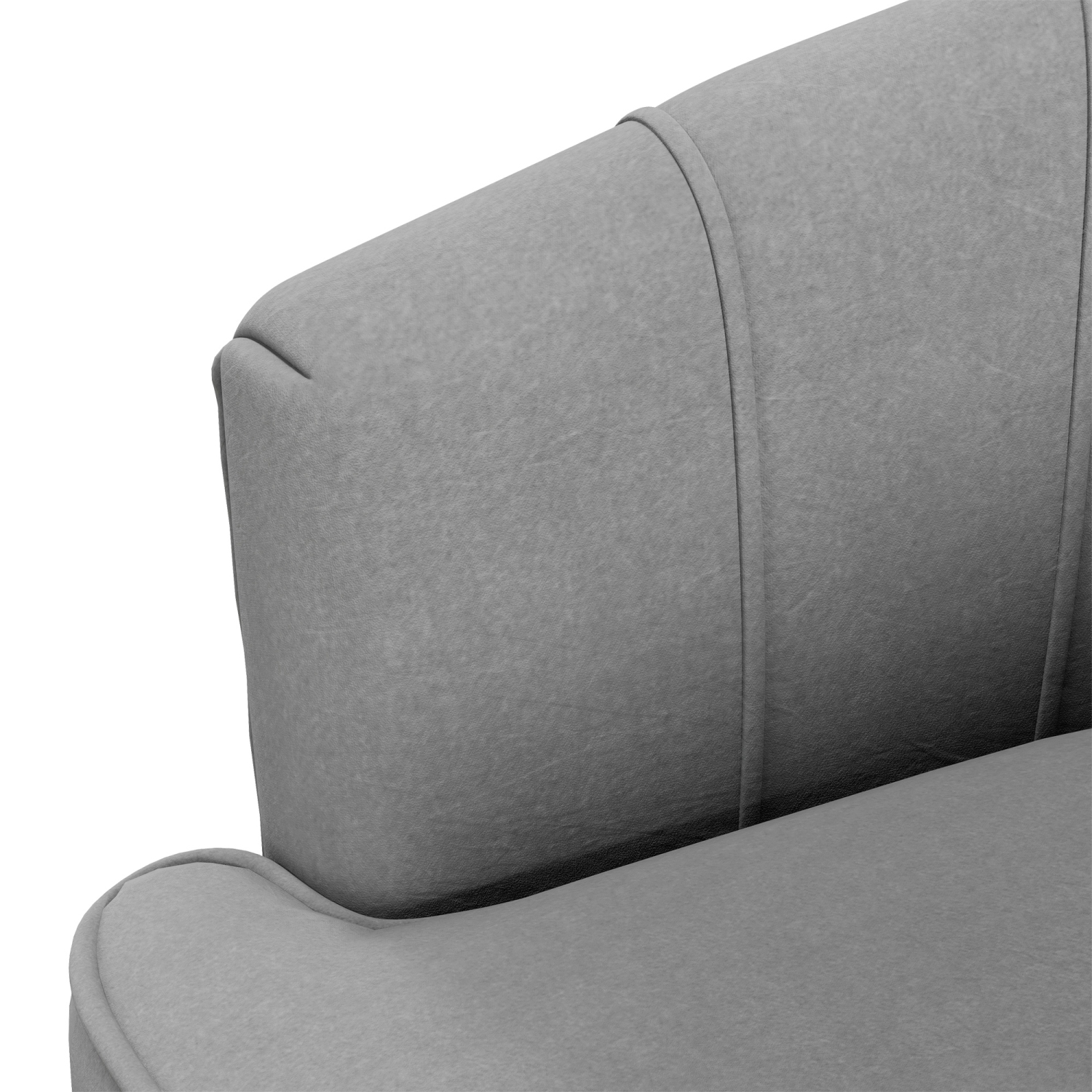HOMCOM – Fauteuil d’appoint en tissu, fauteuil en velours, chaise de salon moderne avec pattes en métal doré et rembourrage épais pour chambre, gris
