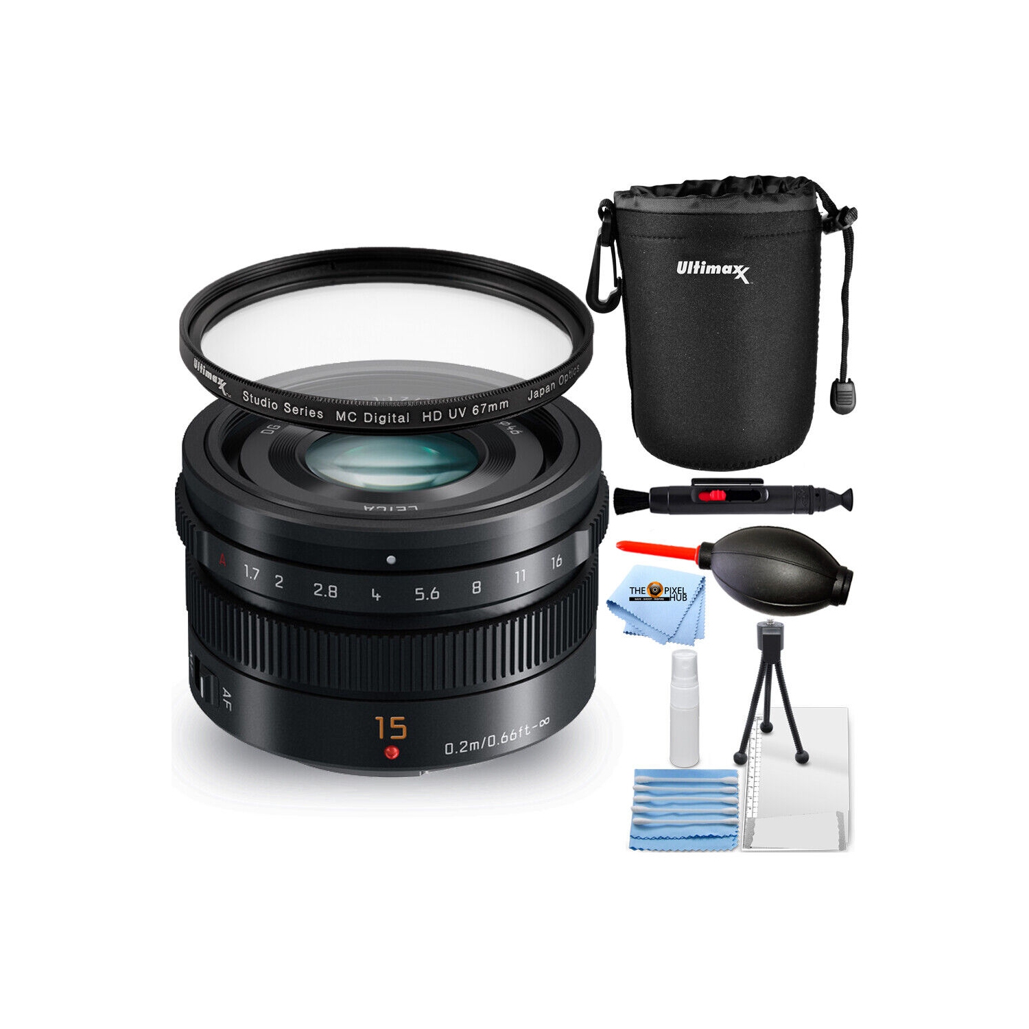 Panasonic Leica DG Summilux 15mm f/1.7 ASPH. Lens (Black