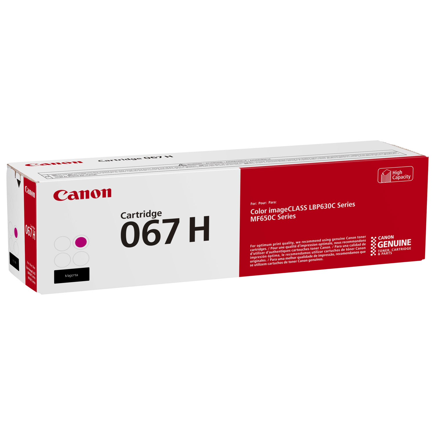 Cartouche d'encre en poudre magenta 067 H de Canon