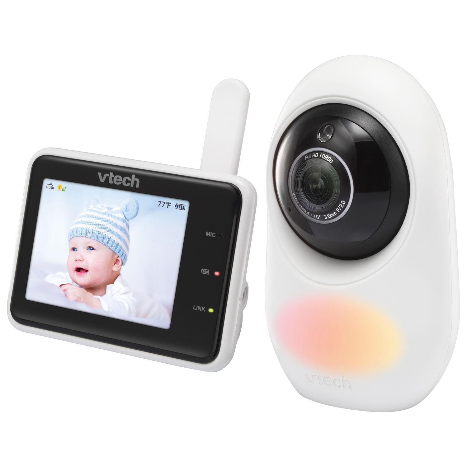 VTech 2.8" Wi-Fi HD Video Baby Monitor w/ Night Vision & Two-Way Audio