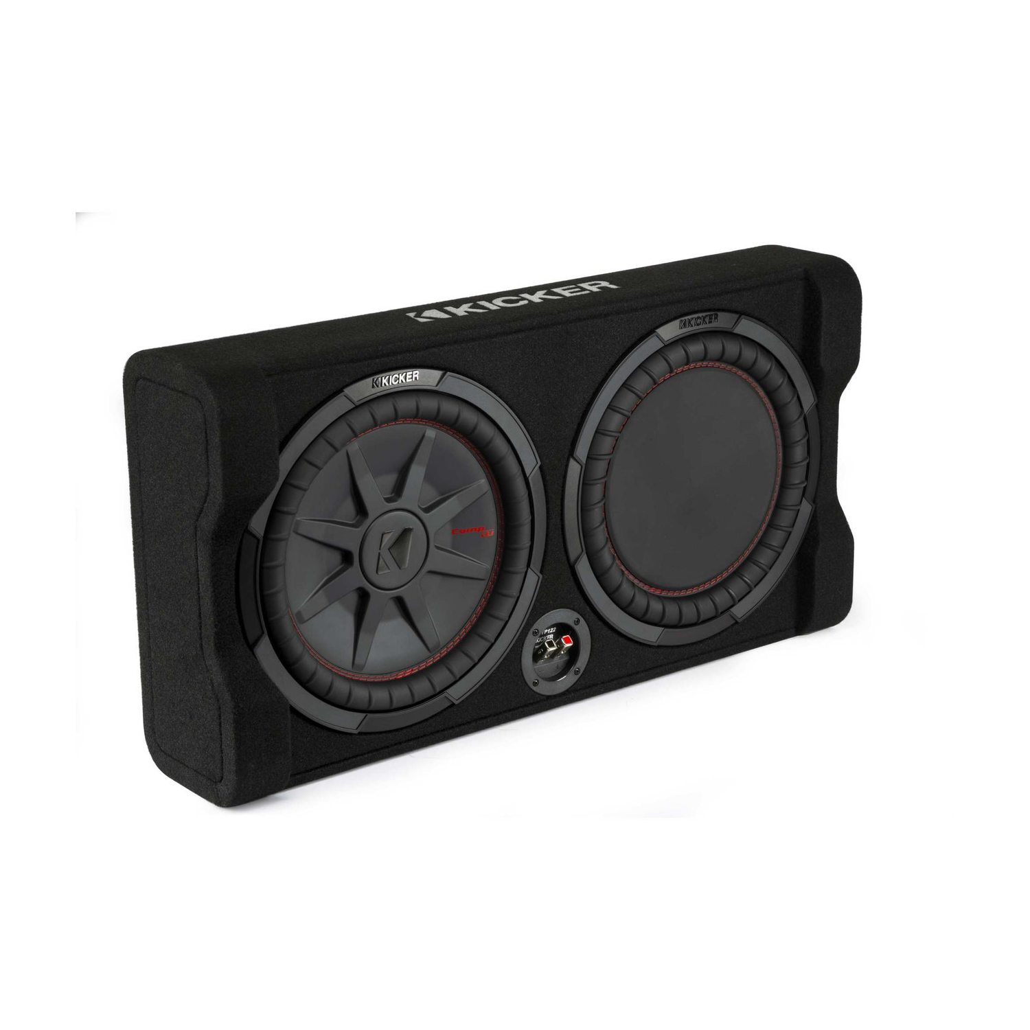 Kicker 48TRTP122 TRTP 12-inch Thin Down Firing Subwoofer and Passive Radiator Enclosure, 2-Ohm, RoHS Compliant