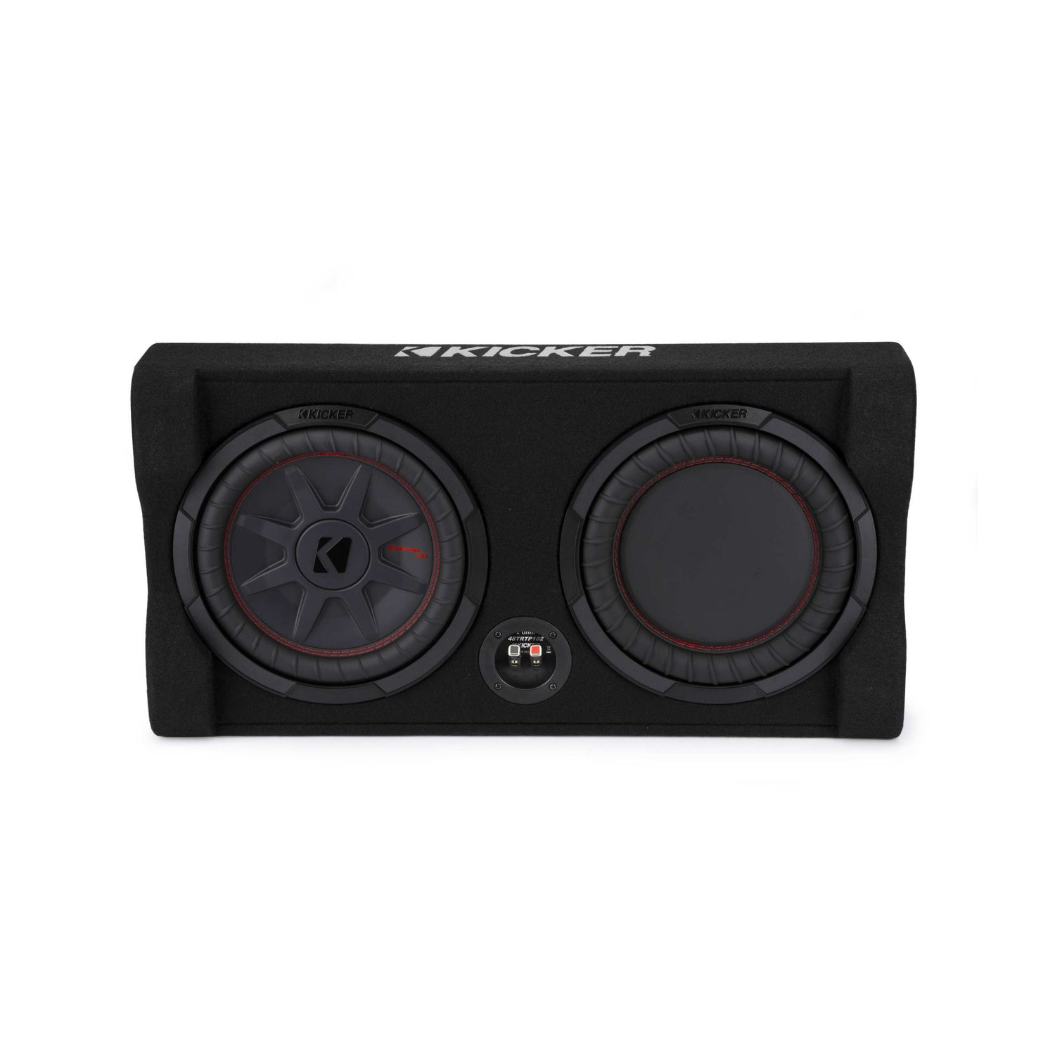 Kicker 48TRTP102 – haut-parleur d’extrêmes graves à orientation vers le bas mince de 10 po et enceinte de radiateur passif, 2 ohms, compatible RoHS