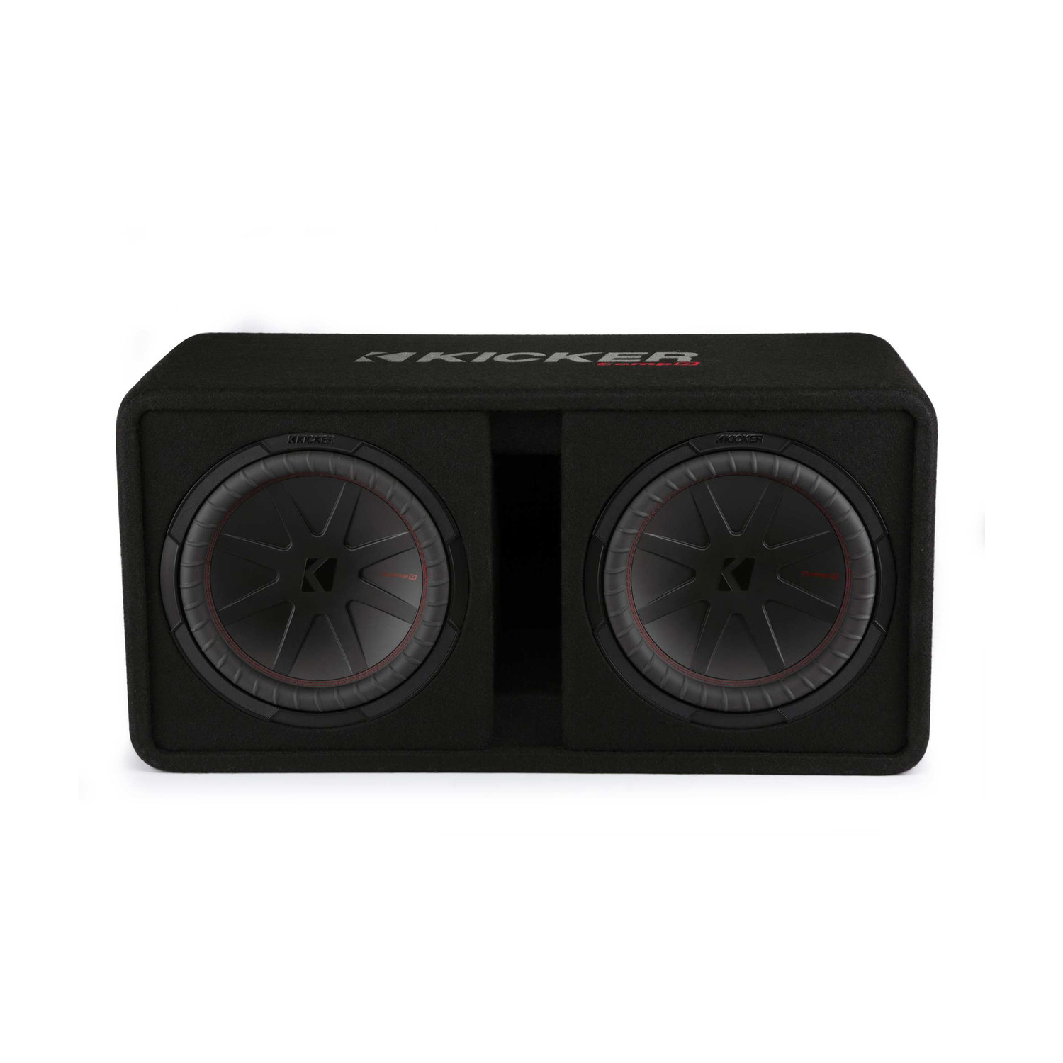 Kicker 48DCWR122 CompR 12"(30cm) dual subwoofers in vented encl, 2ohm, RoHS Compliant