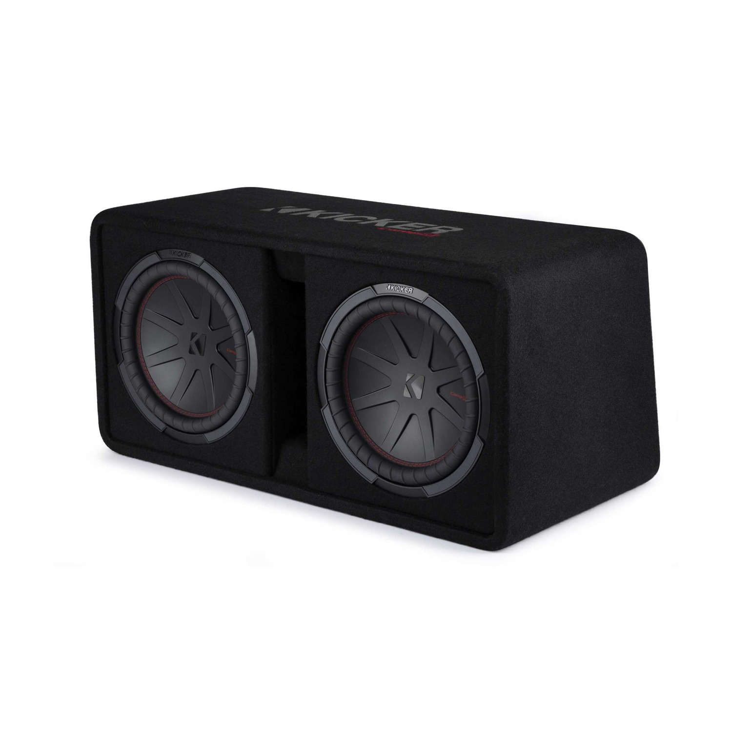 Kicker 48DCWR122 CompR 12"(30cm) dual subwoofers in vented encl, 2ohm, RoHS Compliant