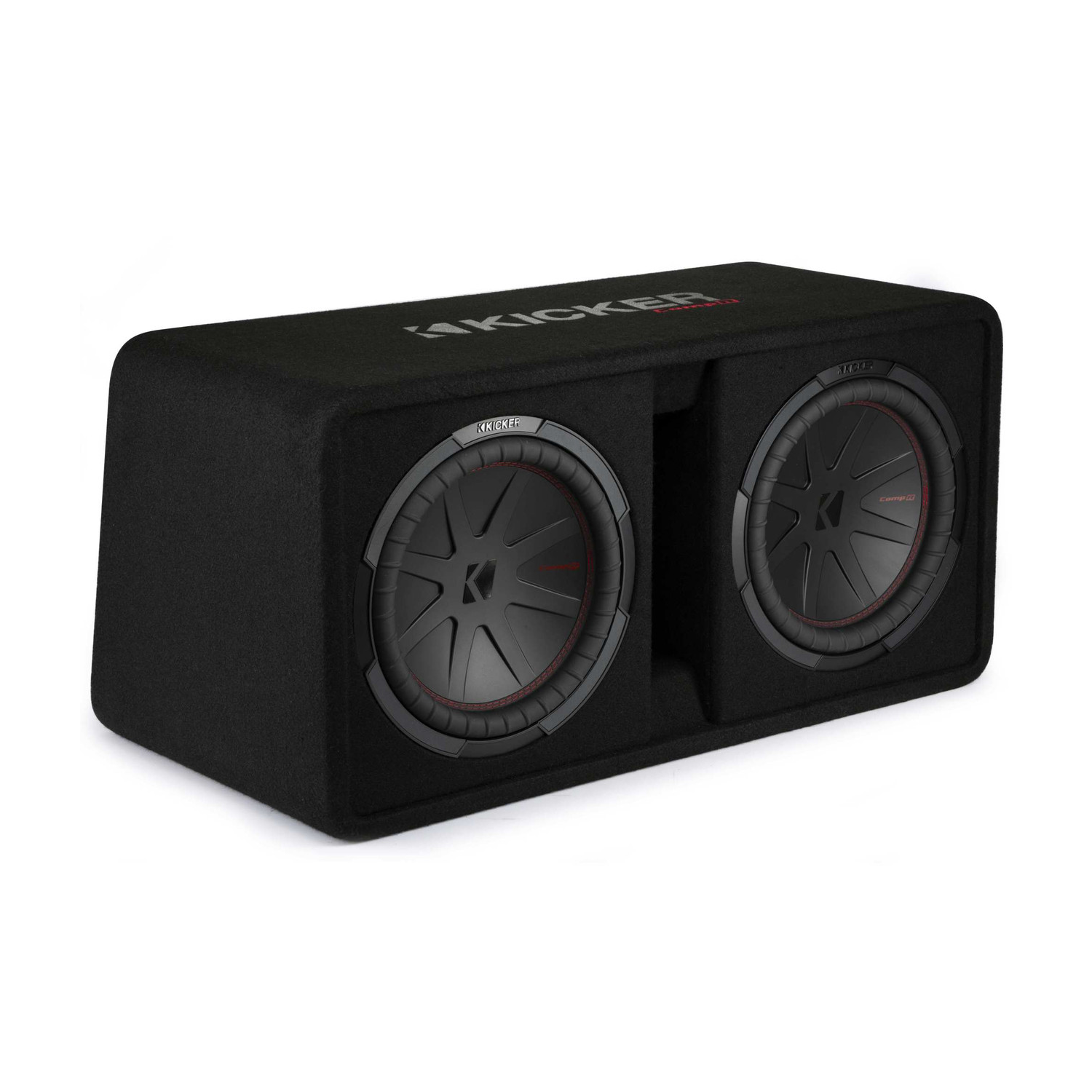 Kicker 48DCWR122 CompR 12"(30cm) dual subwoofers in vented encl, 2ohm, RoHS Compliant