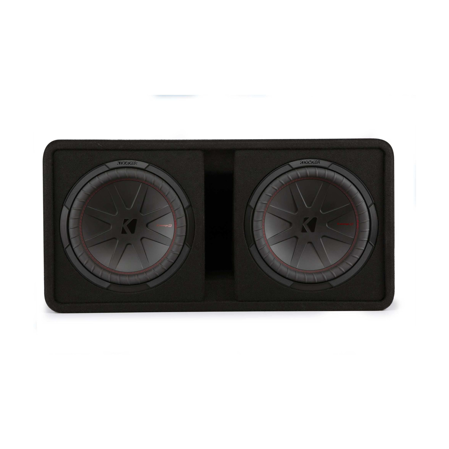 Kicker 48DCWR122 CompR 12"(30cm) dual subwoofers in vented encl, 2ohm, RoHS Compliant