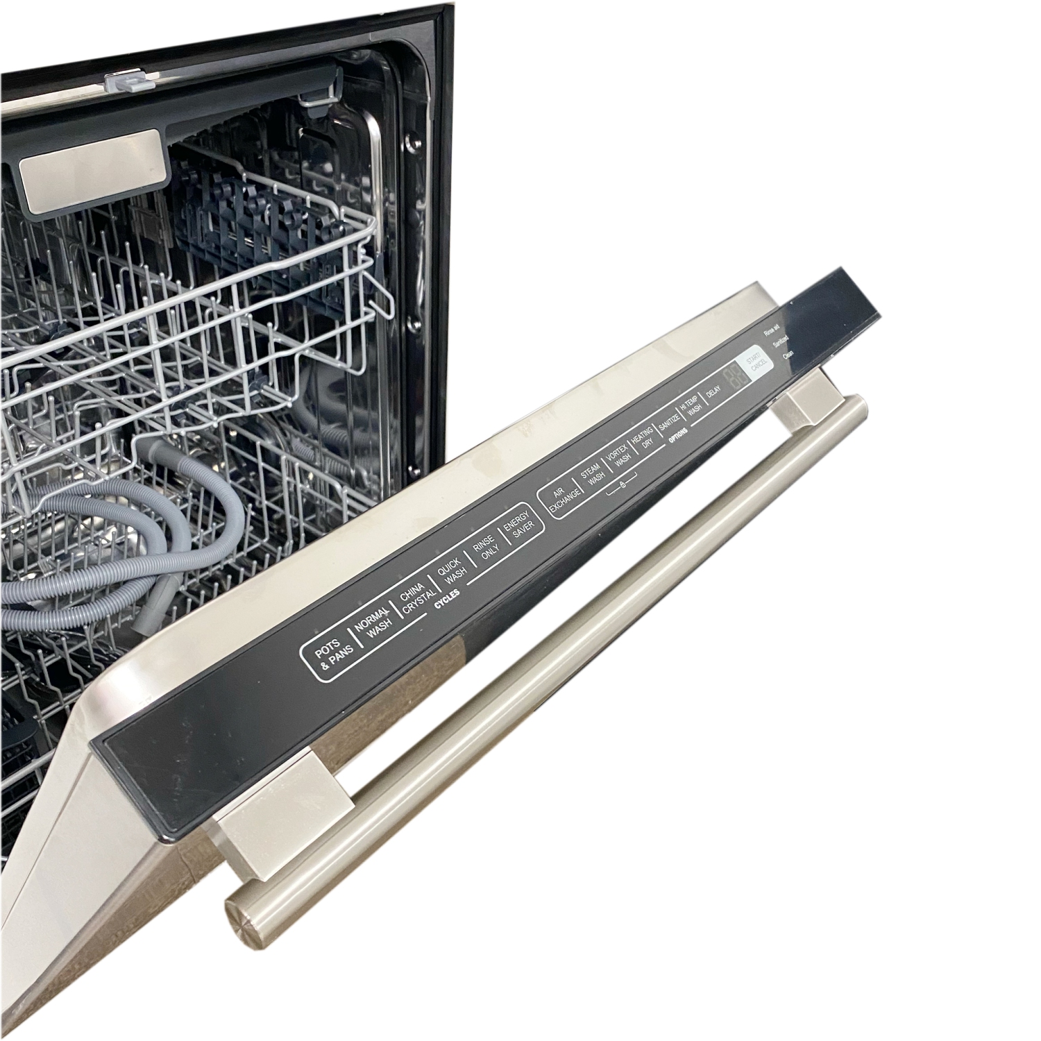 Forno Pozzo – Lave-vaisselle encastrable à grande capacité de 24&nbsp;po, commandes sur le dessus, acier inoxydable, 49 dBA