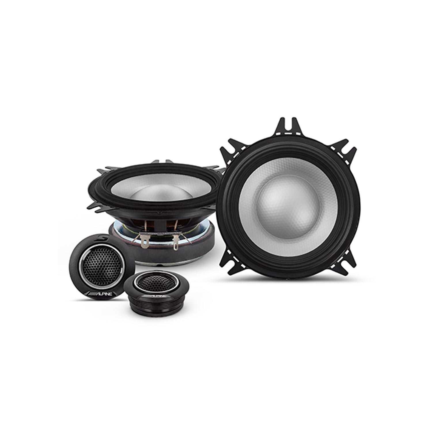 Alpine S2-S40C S-Series 4″ Component 2-Way Speaker System
