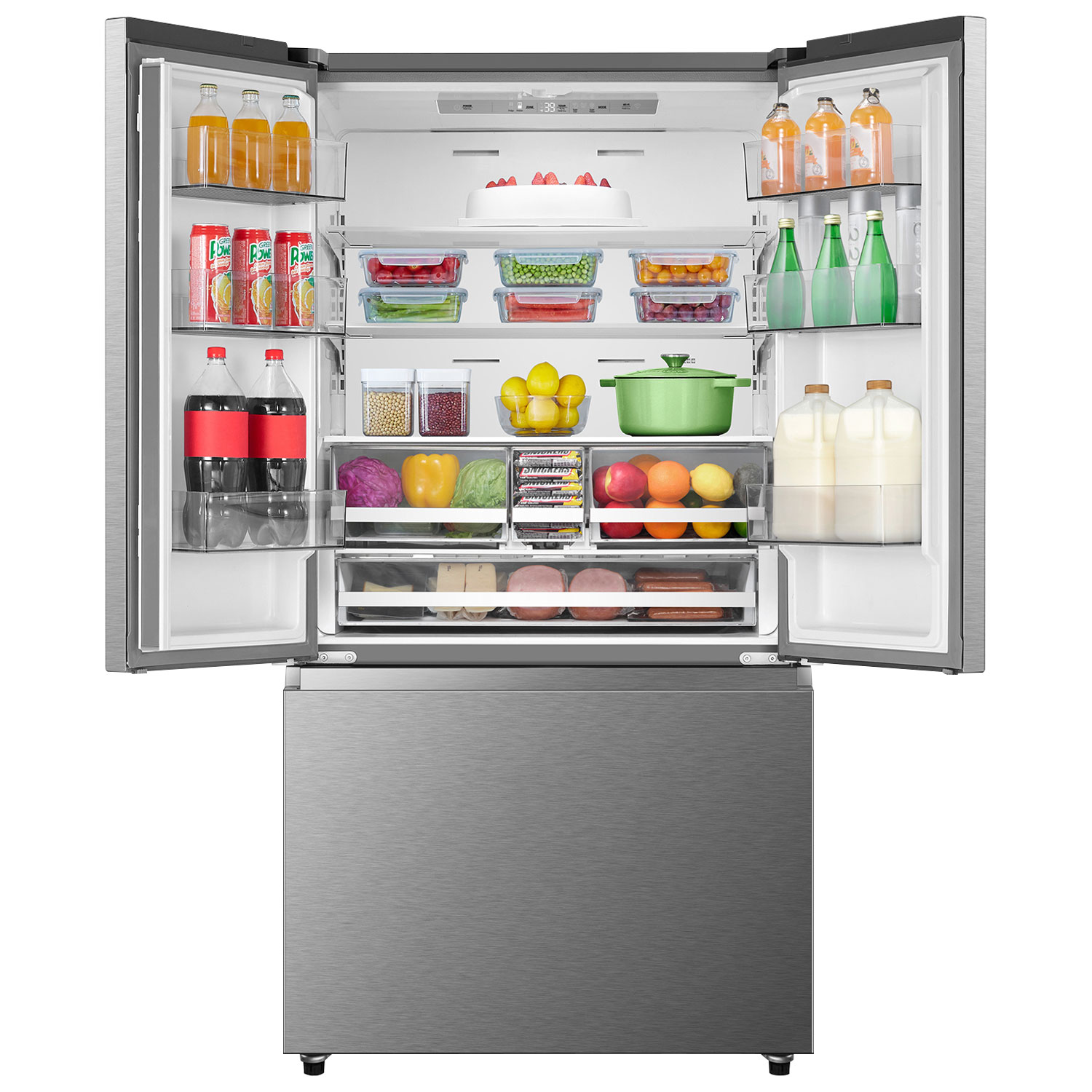 Hisense 36" 22.5 Cu. Ft. French Door Refrigerator - Stainless Steel