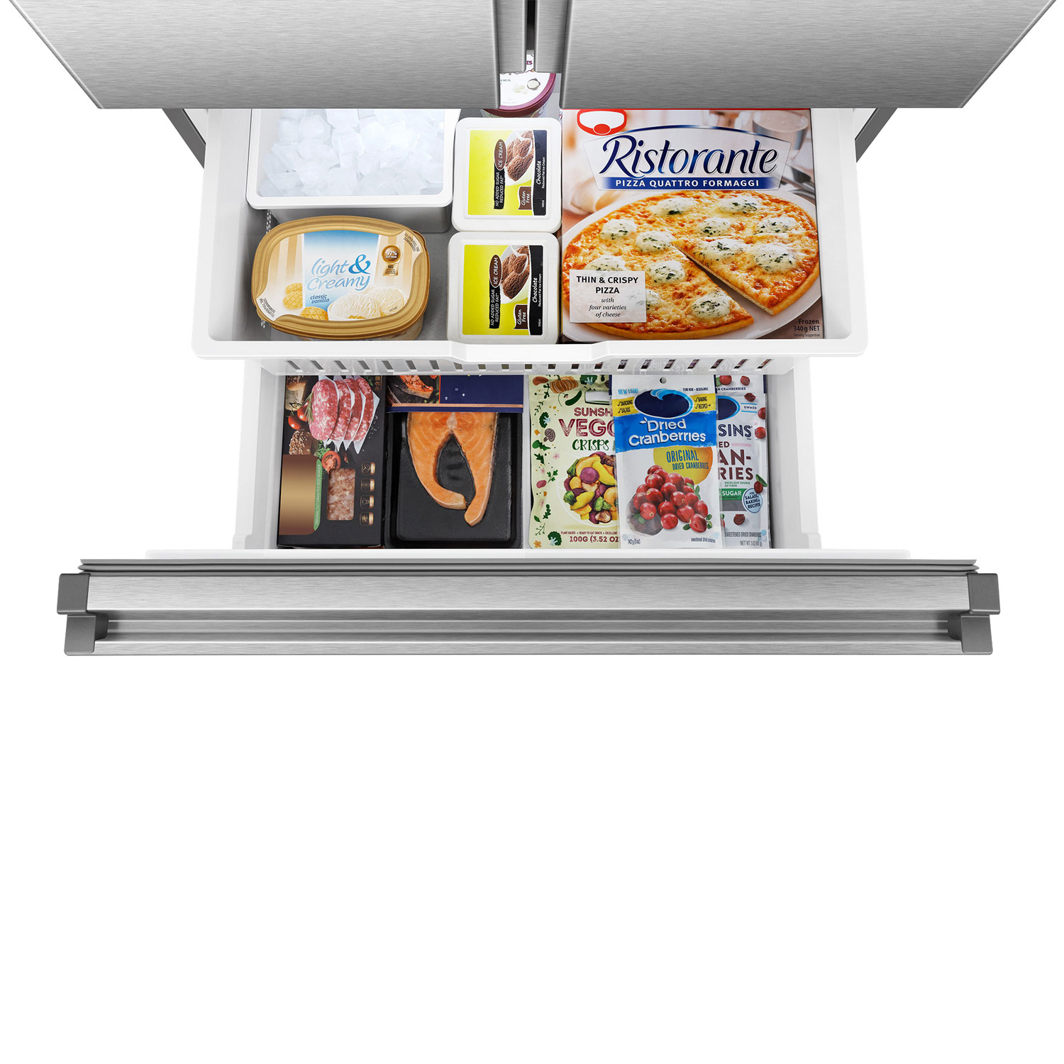 Hisense 31.5" 21.1 Cu. Ft. French Door Refrigerator with Ice Dispenser - Stainless Steel