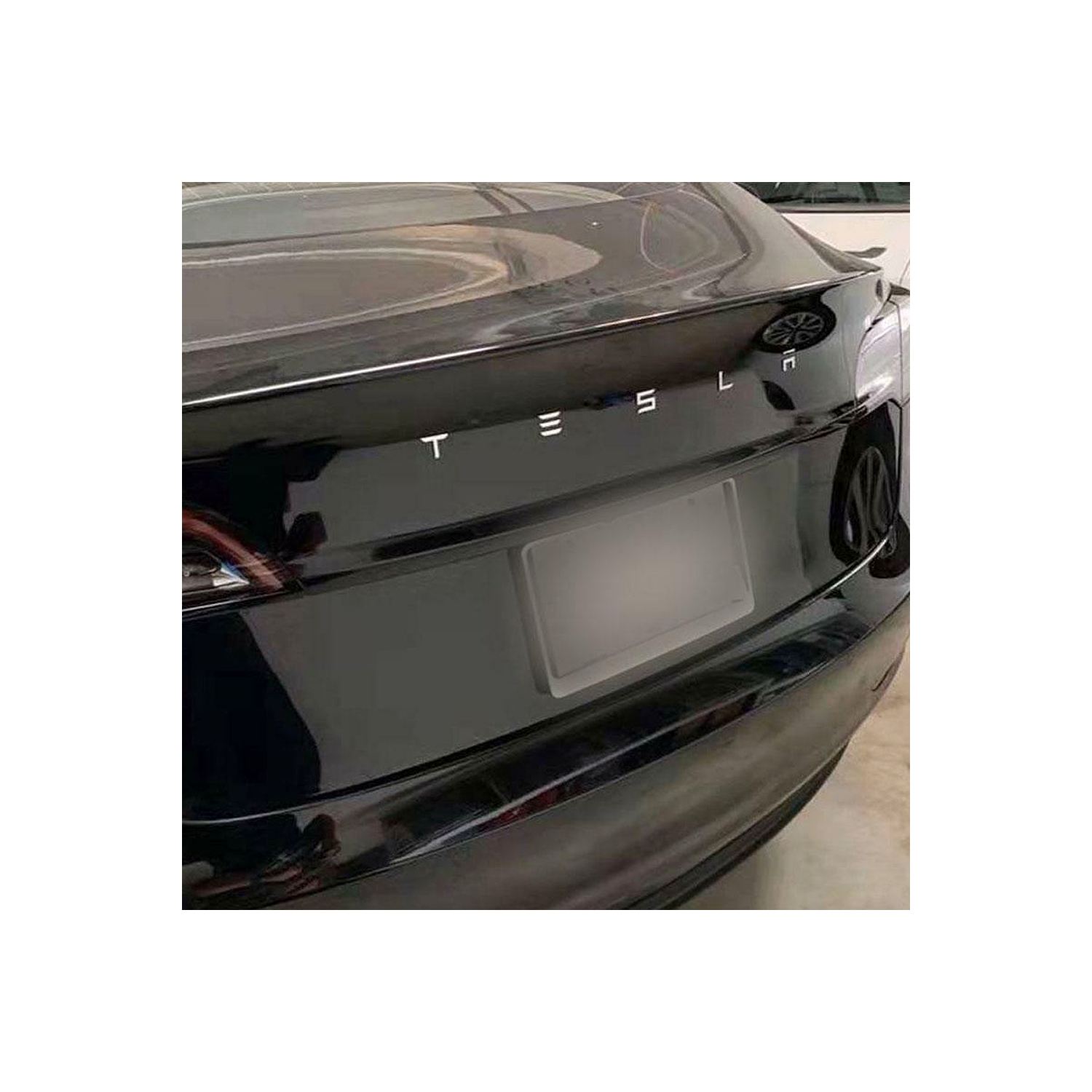 BATTPIT Tesla Model 3 Model Y Model X Model S 3D Black Tesla Emblem Stickers Decal Ornament