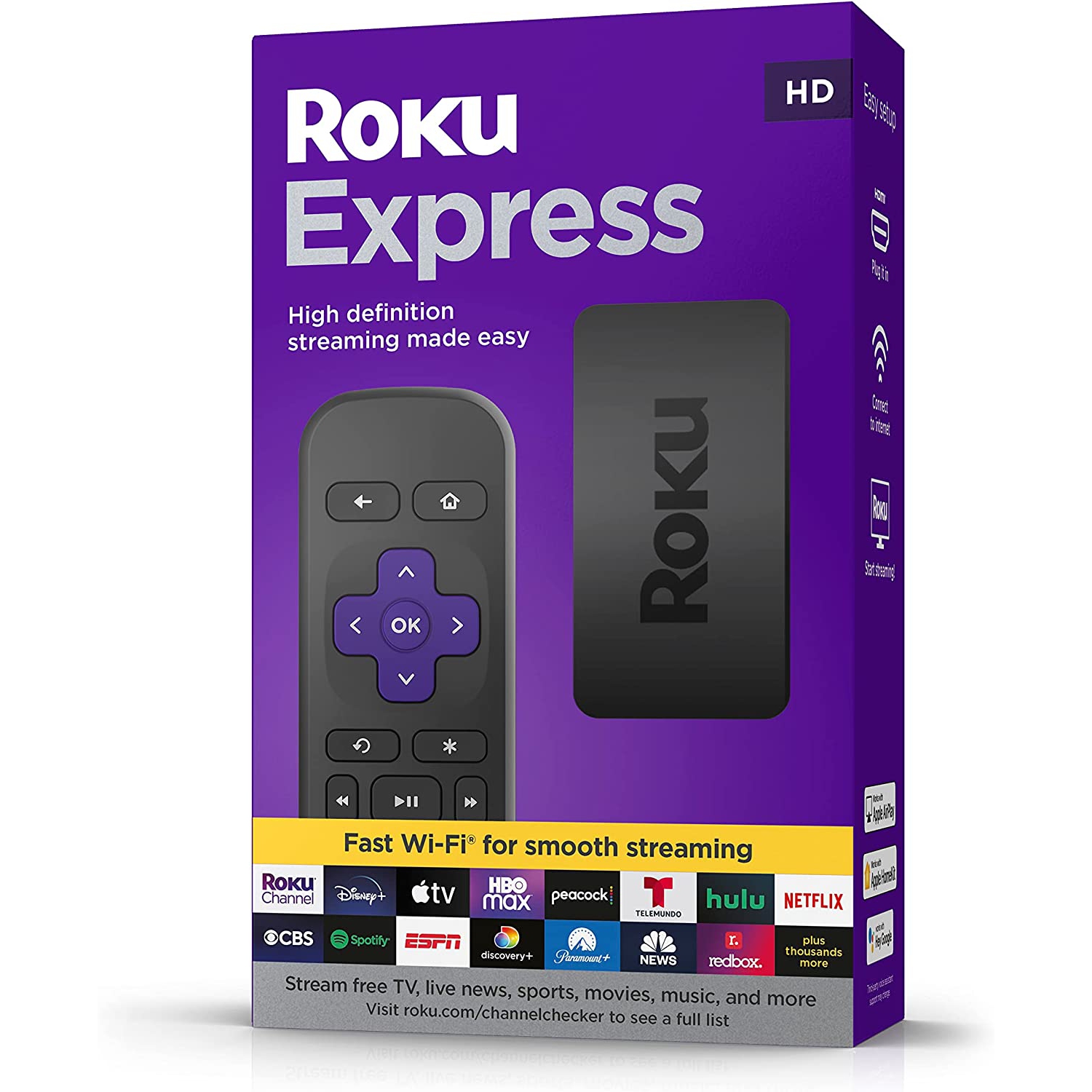Roku Express (New) HD Streaming Device (3960R)