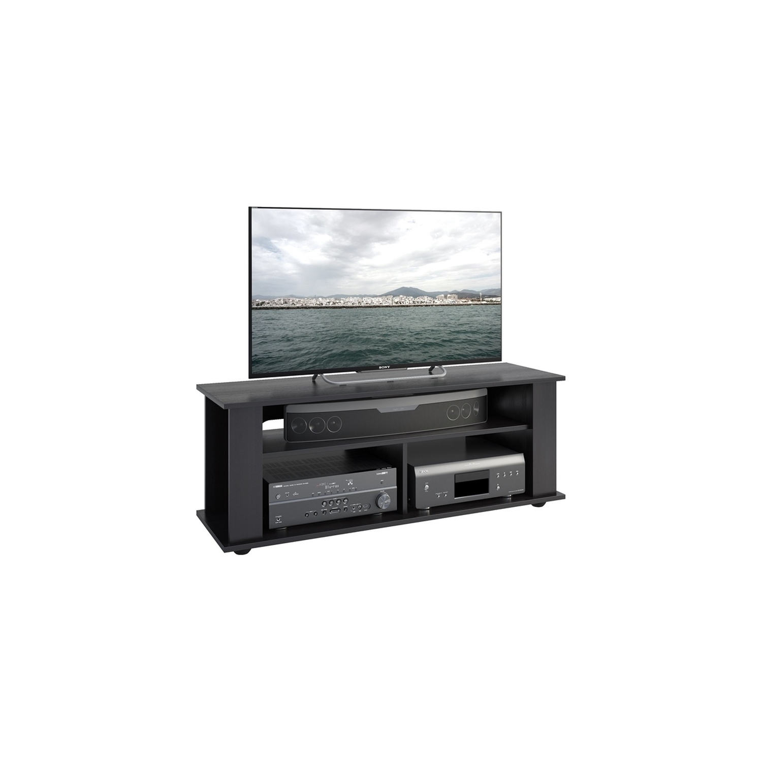 Meuble de CorLiving pour téléviseur de 55 po et moins - Noir