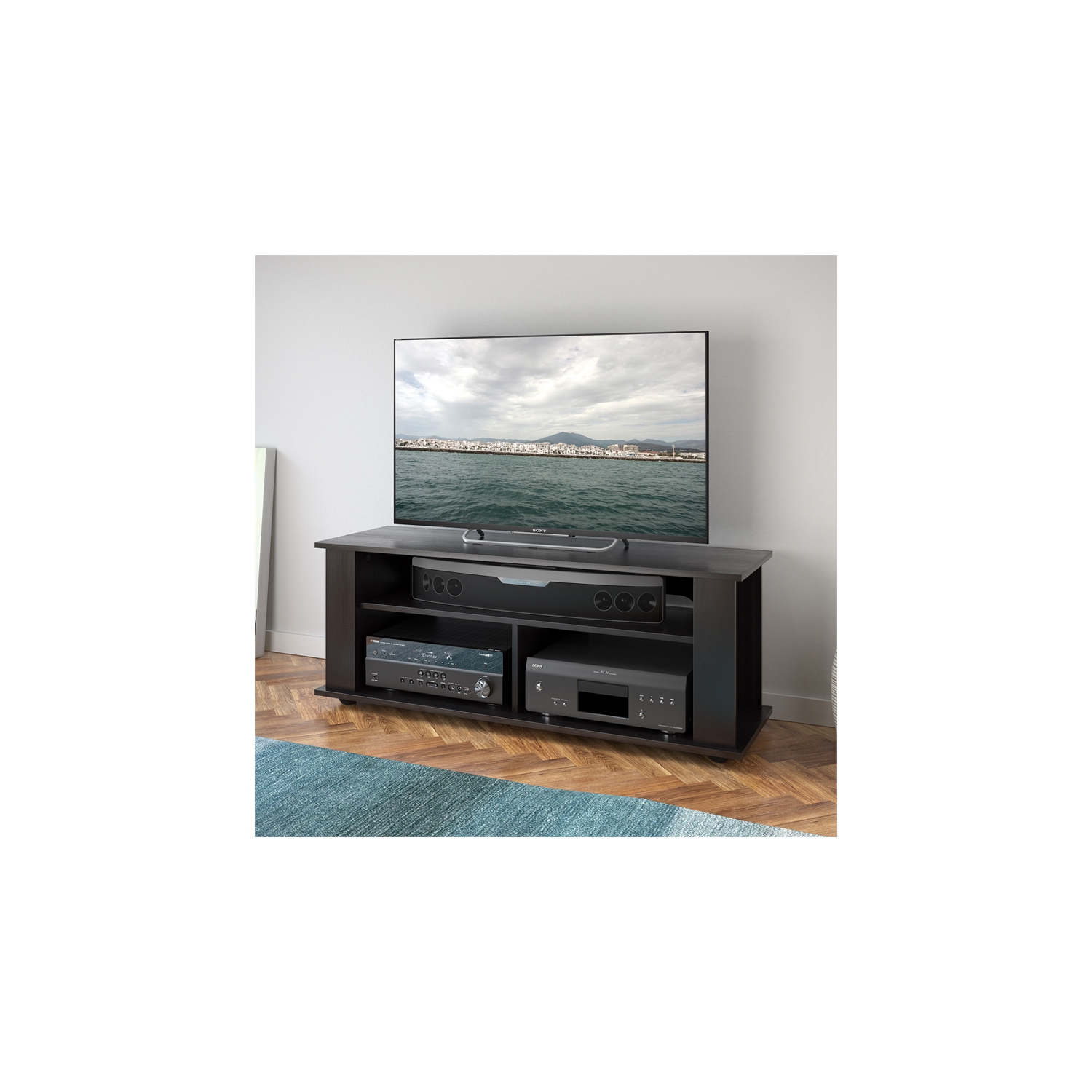 Meuble de CorLiving pour téléviseur de 55 po et moins - Noir