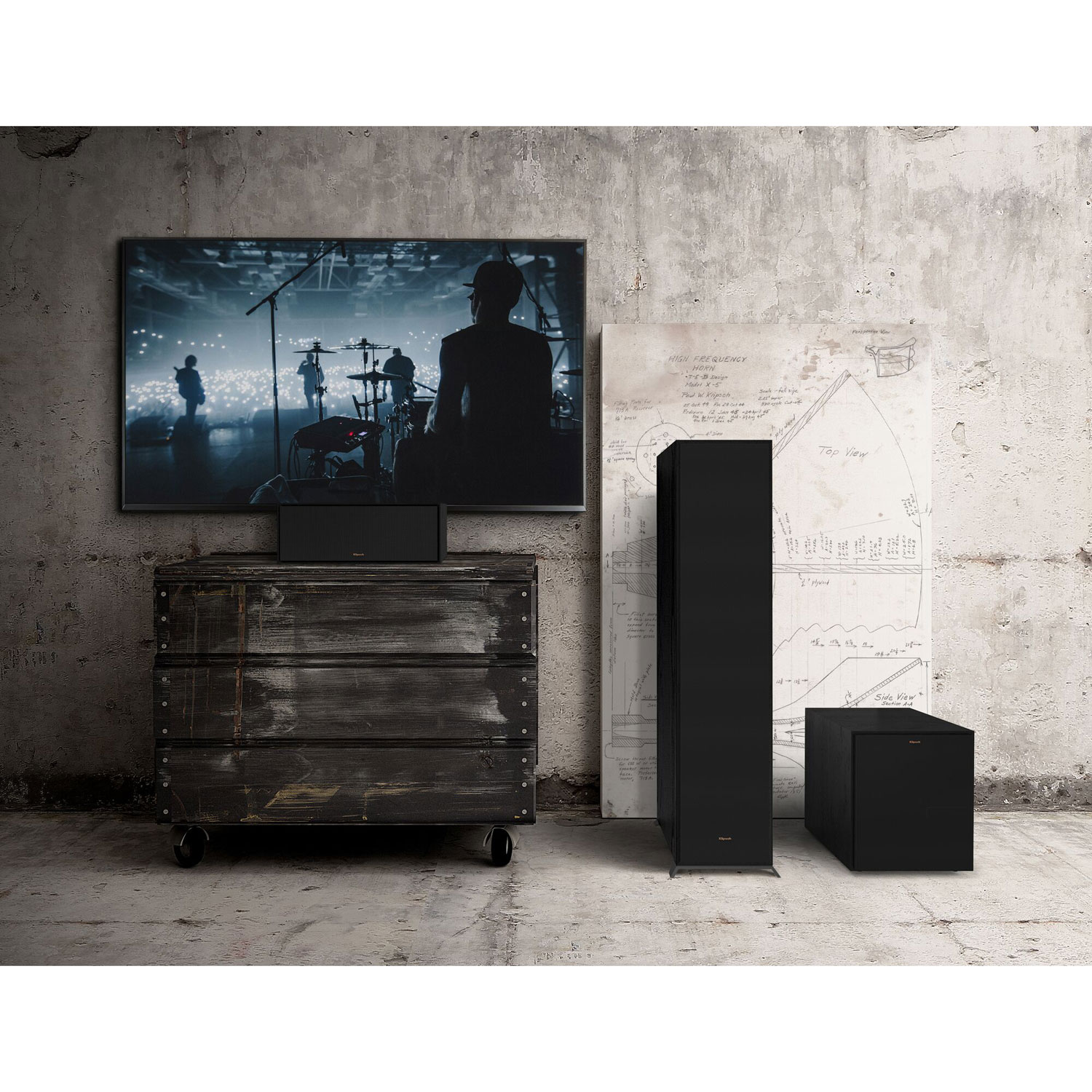 Klipsch R-120SWI Powered 12" Subwoofer - Black - Only at Best Buy