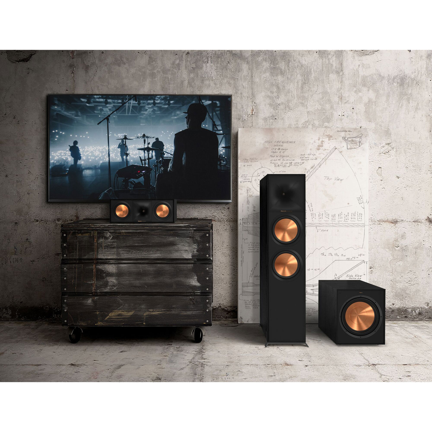 Klipsch R-120SWI Powered 12" Subwoofer - Black - Only at Best Buy