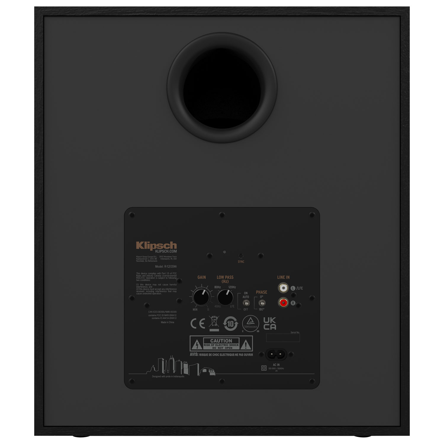 Klipsch R-120SWI Powered 12" Subwoofer - Black - Only at Best Buy