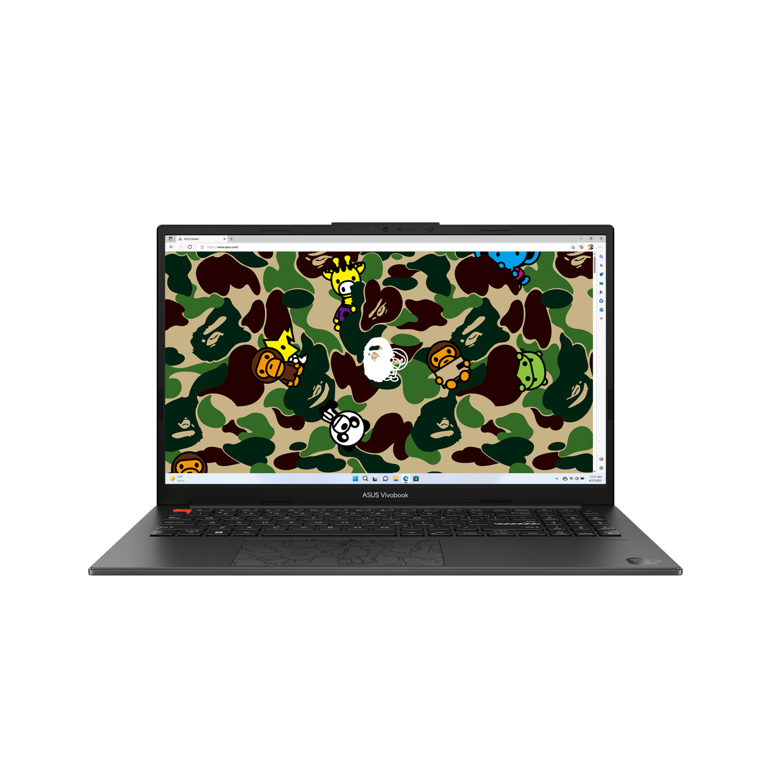 2023 ASUS VivoBook S 15 OLED BAPE Edition Laptop, 15.6” OLED, i9-13900H CPU, 16GB RAM, 1TB SSD, Win 11 Home, Black