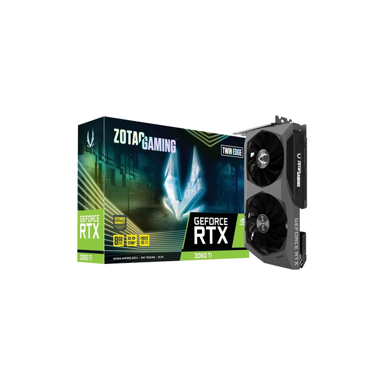 Zotac GAMING GeForce RTX 3060 Ti GDDR6X Twin Edge Graphic Card 8 GB ZT-A30620E-10P