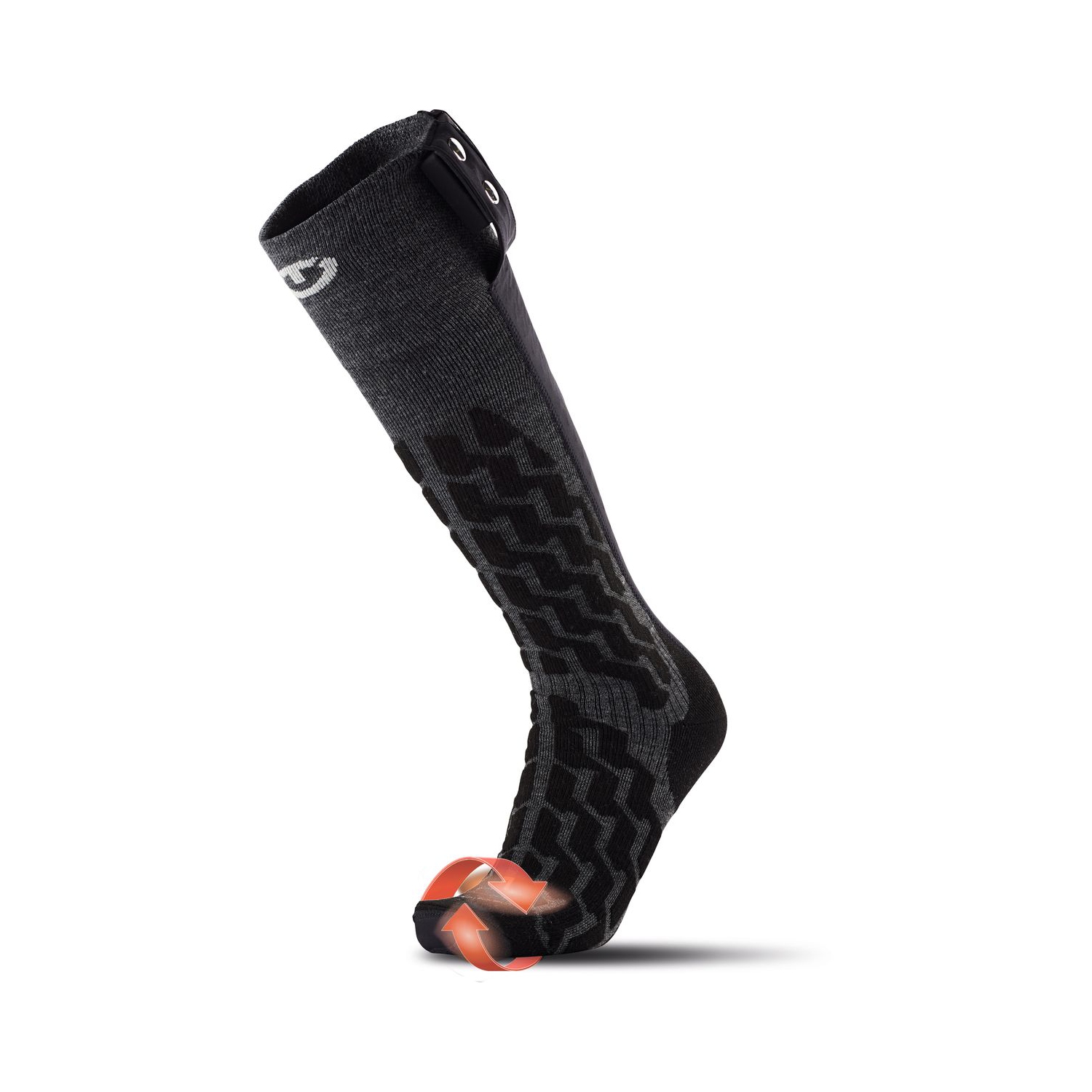 THERM-IC POWERSOCKS HEAT FUSION – CHAUSSETTES CHAUFFANTES UNISEXES, TAILLE 7-8