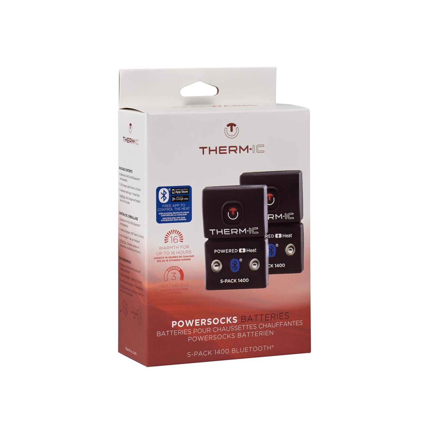 THERM-IC S-PACK 1400 B HEATED SOCKS BATTERIES