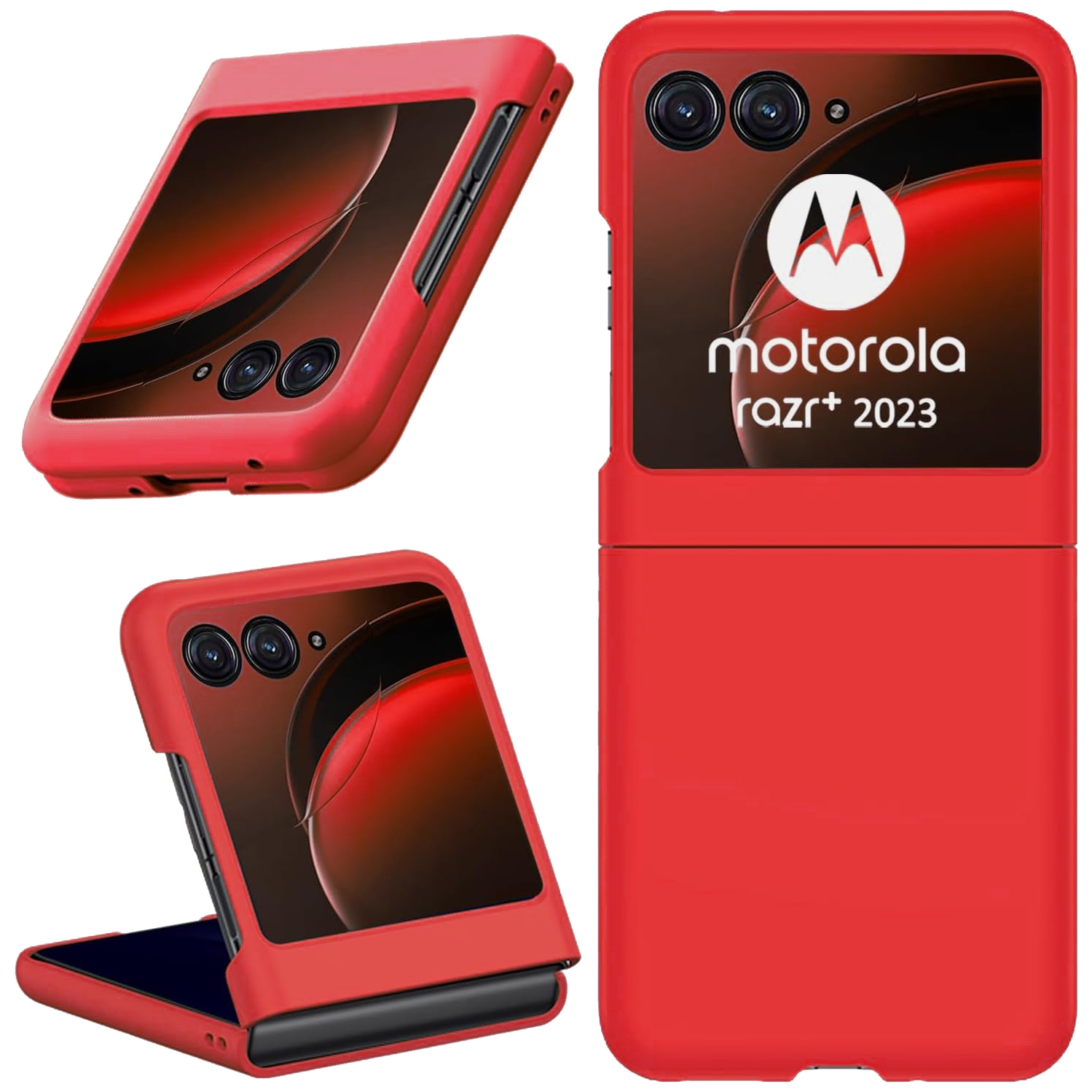 XCRS Scratch-Resistant hard-shell Cover, Ultra-Thin Skin-Friendly PC Protective Bumper Case for Moto Motorola Razr Plus (2023)