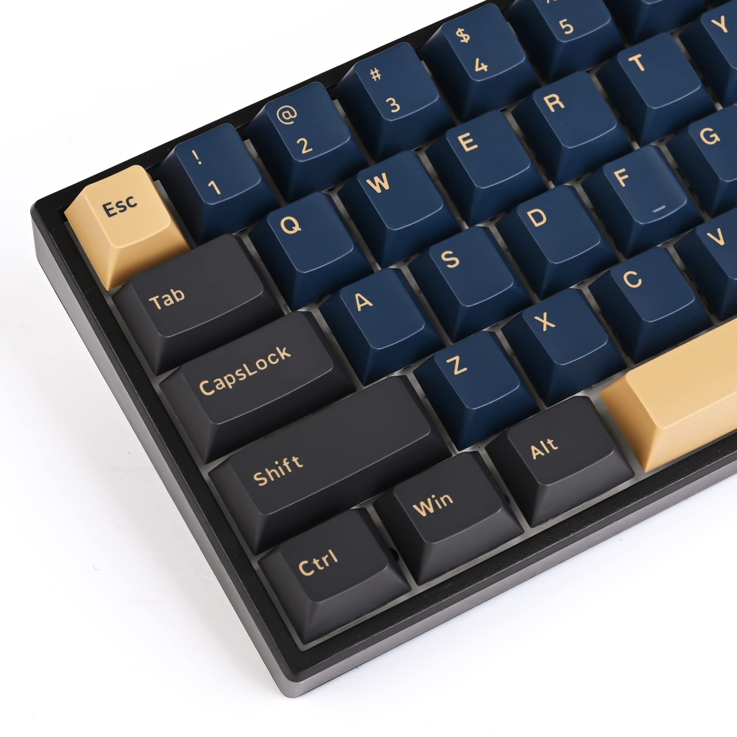 Blue Samurai PBT Keycaps Cherry Profile Dye Sublimation 170-Key Double Shot with 7u/6u Spacebar for 61/64/87/104/108 Cherry Mx Switches Mechanical