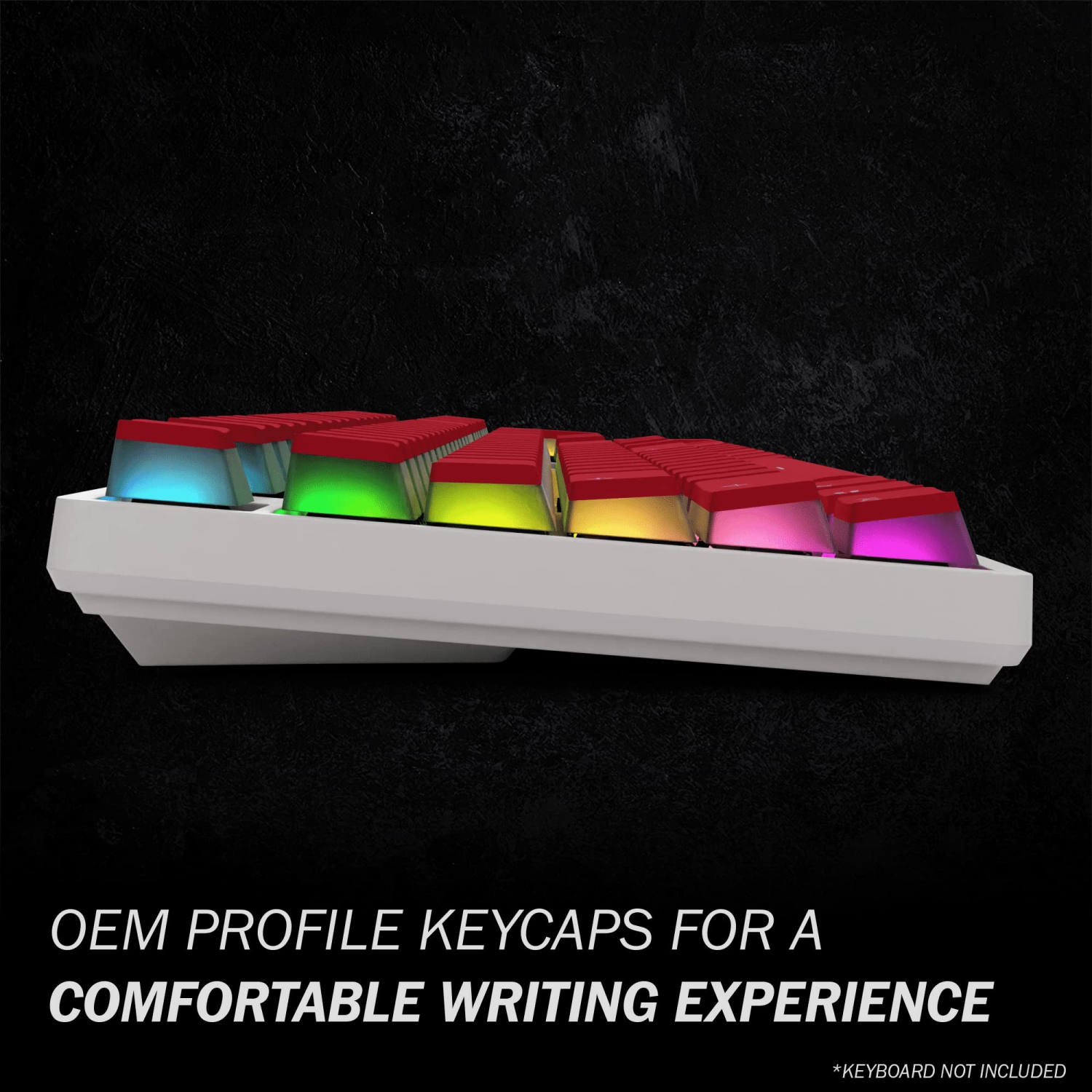 HK Gaming 108 Double Shot PBT Pudding Keycaps Ansi/ISO - OEM Profile Pudding Keyset 60% / 87 TKL / 104/108 MX Switches Backlit