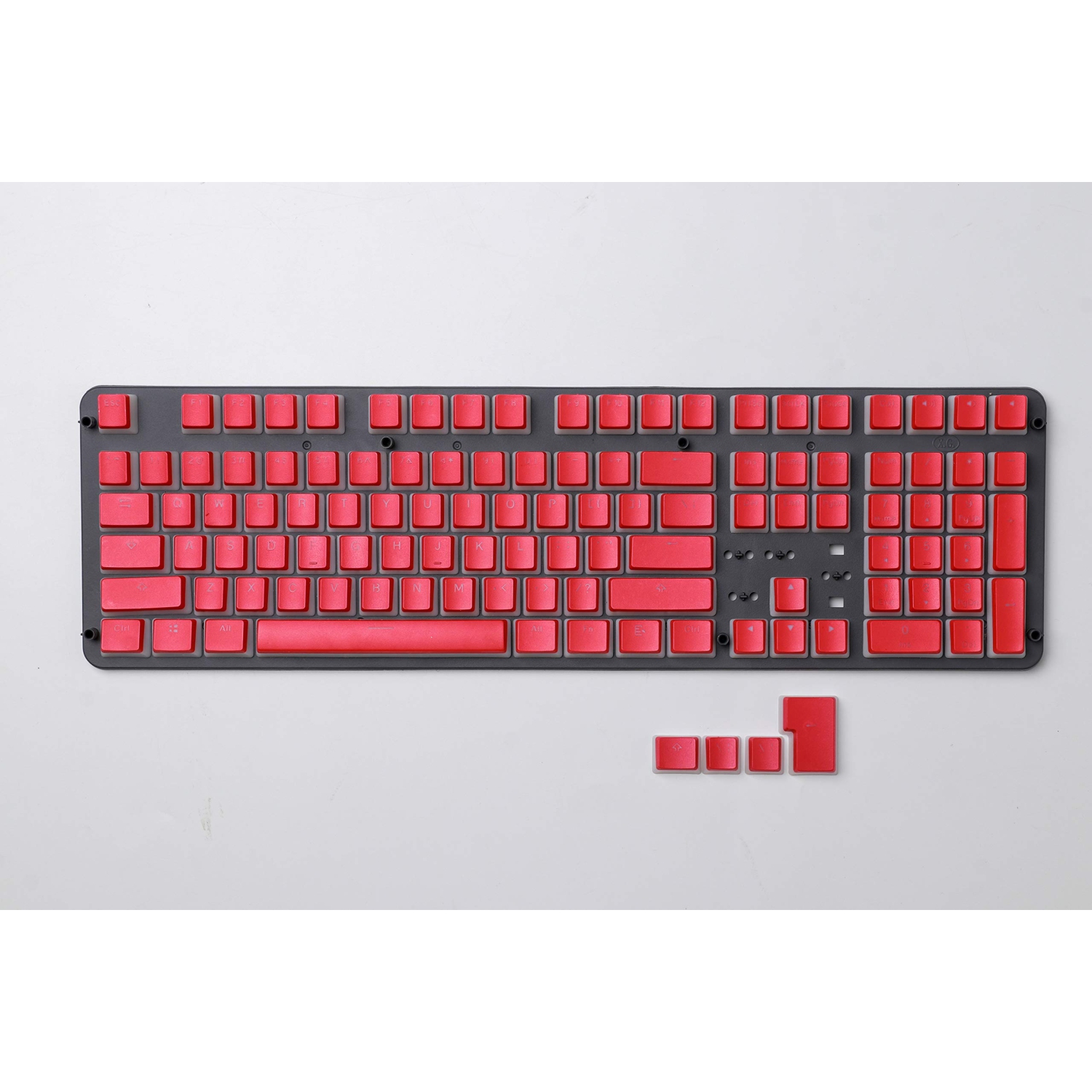 HK Gaming 108 Double Shot PBT Pudding Keycaps Ansi/ISO - OEM Profile Pudding Keyset 60% / 87 TKL / 104/108 MX Switches Backlit