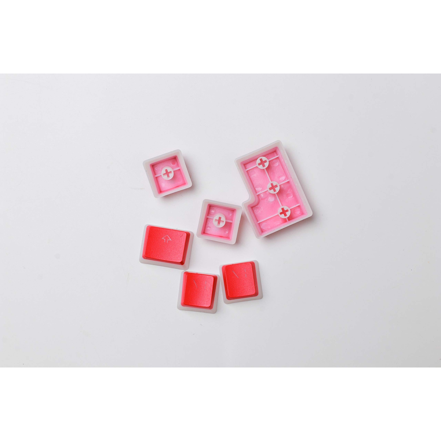 HK Gaming 108 Double Shot PBT Pudding Keycaps Ansi/ISO - OEM Profile Pudding Keyset 60% / 87 TKL / 104/108 MX Switches Backlit