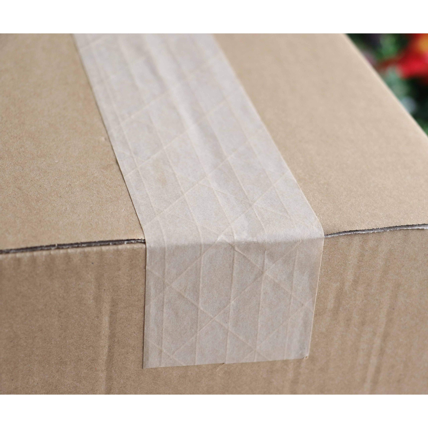 Ruban adhésif en papier kraft gommé renforcé activé par l’eau, 2 paquet de 2,75 po x 380 pi, pour l’expédition robuste et sécuritaire