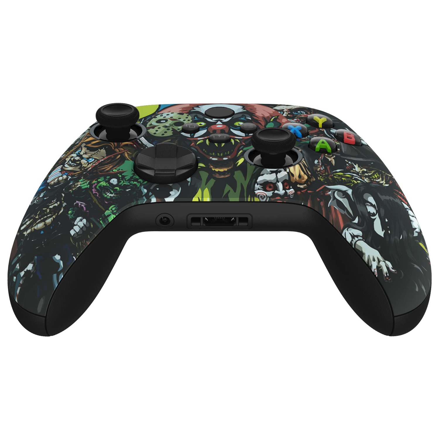 Coque avant du boîtier Scary Party ASR avec anneaux d'appoint pour manette Xbox Series X/S, façade douce personnalisée pour manette Xbox Core modèle