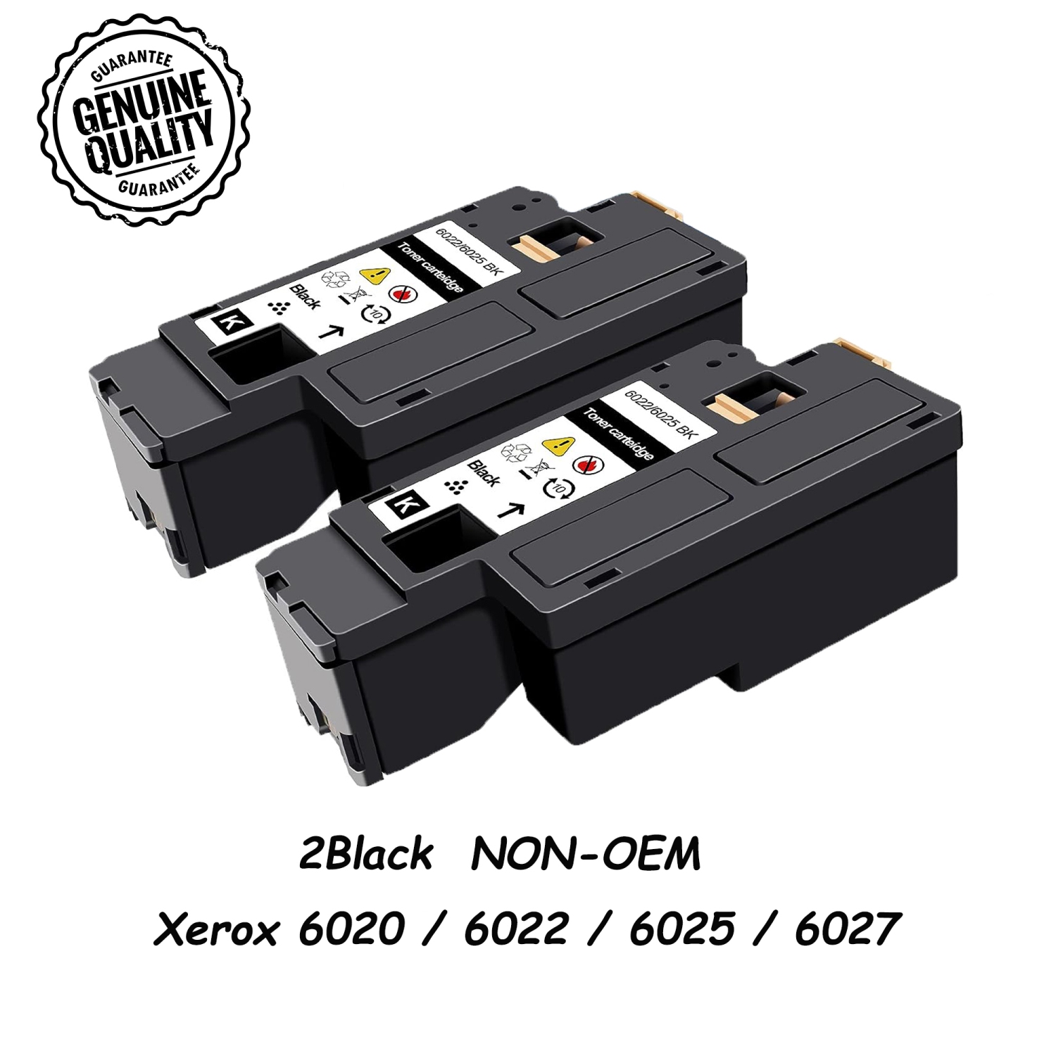 Bestoner™ 2BK compatible Xerox 6027 Cartouche de toner 106R02759 106R02756 106R02757 106R02758 Xerox Phaser 6022/ni, Xerox WorkCentre 6027/ni, Xerox