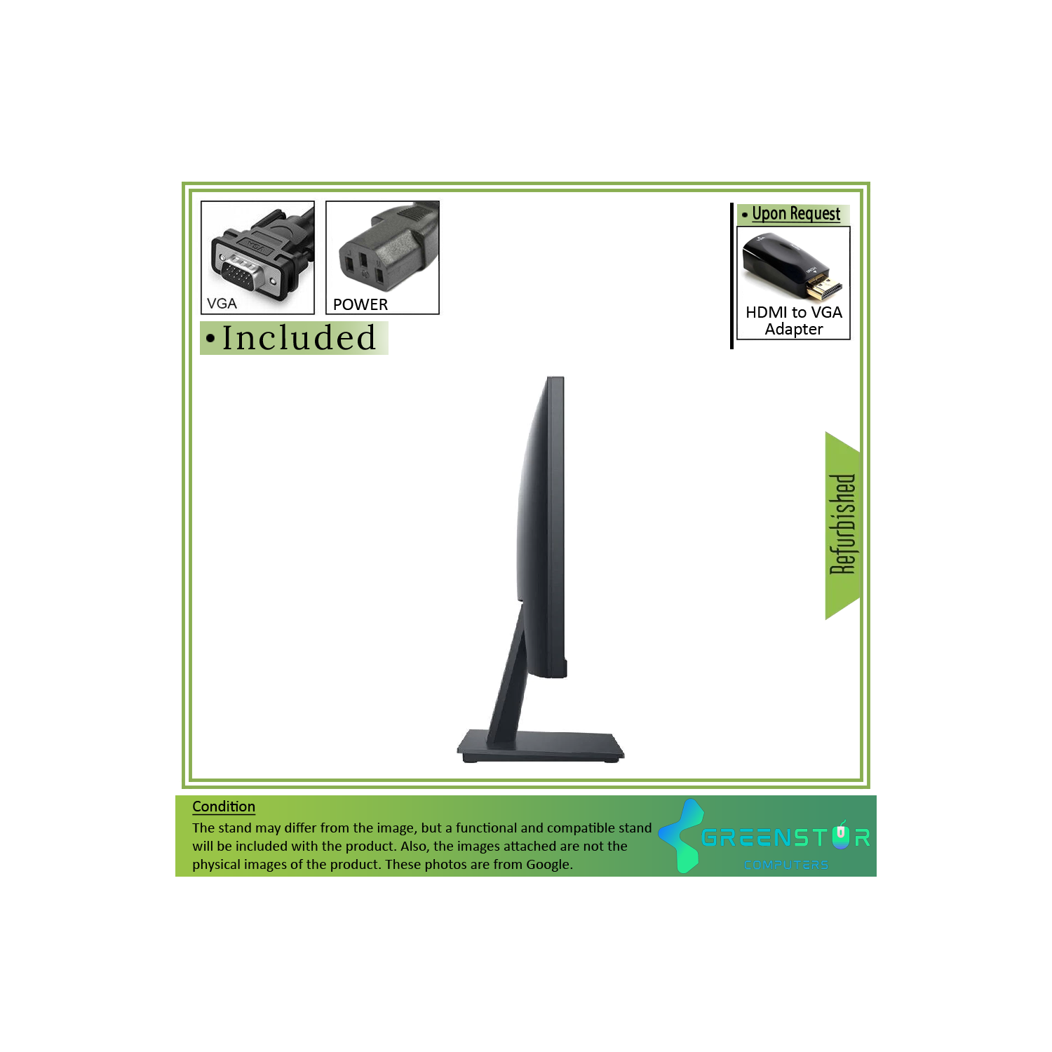 Remis à neuf - moniteur panoramique DEL TN de E2020H 20 po série E de Dell, résolution de 1600 x 900 HD+, affichage ACL à lumière noire