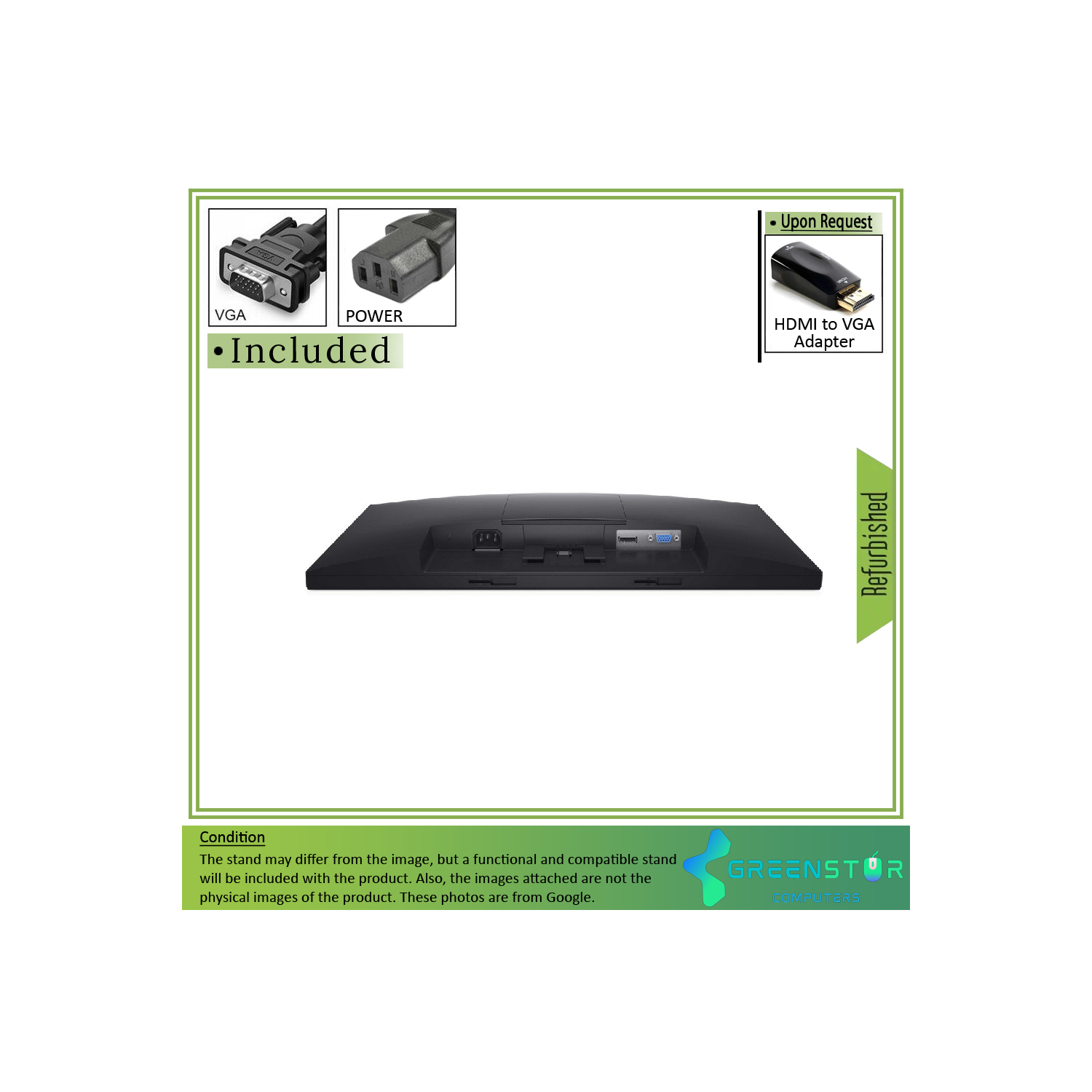 Remis à neuf - moniteur panoramique DEL TN de E2020H 20 po série E de Dell, résolution de 1600 x 900 HD+, affichage ACL à lumière noire