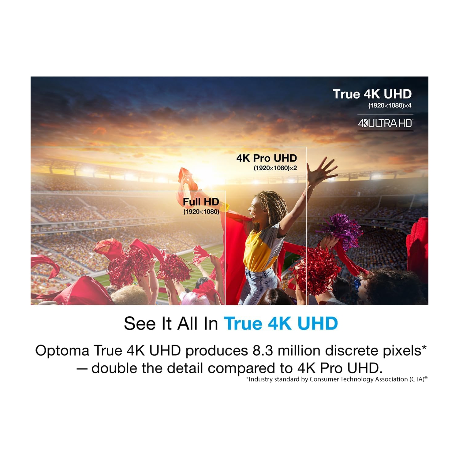 Projecteur de jeu et de divertissement à domicile UHD 4K à courte focale UHD35STx d'Optoma