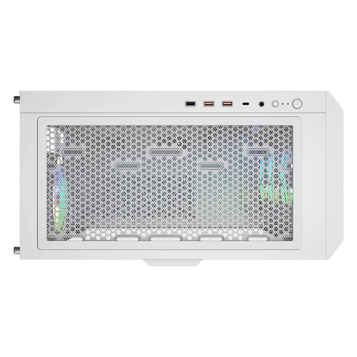 Cougar – Boîtier d'ordinateur mi-tour ATX Duoface Pro RGB, panneau latéral en verre trempé, 4 ventilateurs 120&nbsp;mm ARGB préinstallés, blanc