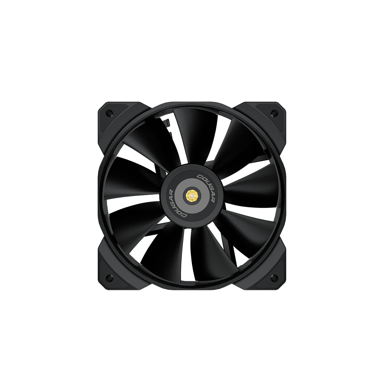 Cougar MHP 120 Cooling Fan 4 Pin PWM 2000 RPM (max) HDB Bearing PWM Control Anti-vibration Damper Suitable for Radiator / Heatsink - 1PC, Black