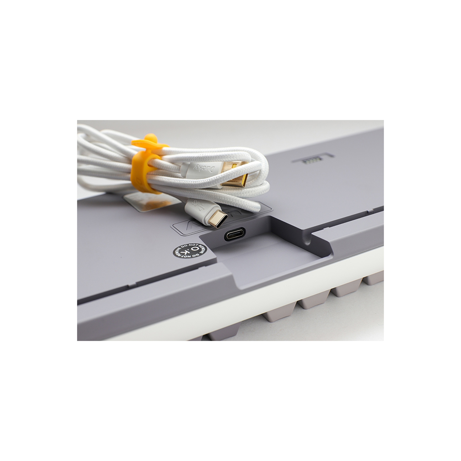 Ducky ONE 3 Mist RGB Hot-Swappable Mechanical Gaming Keyboard Cherry MX Silver Switch TKL Layout