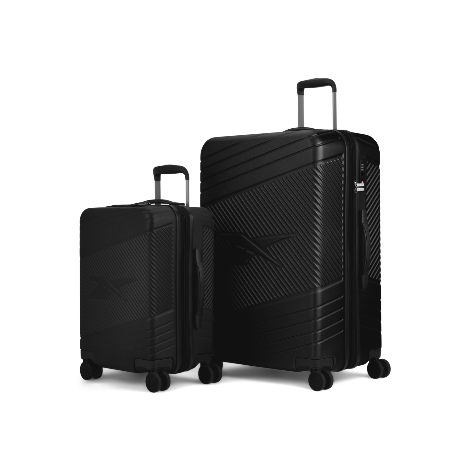 Reebok Go Collection - 2 pcs Luggage Set - Black