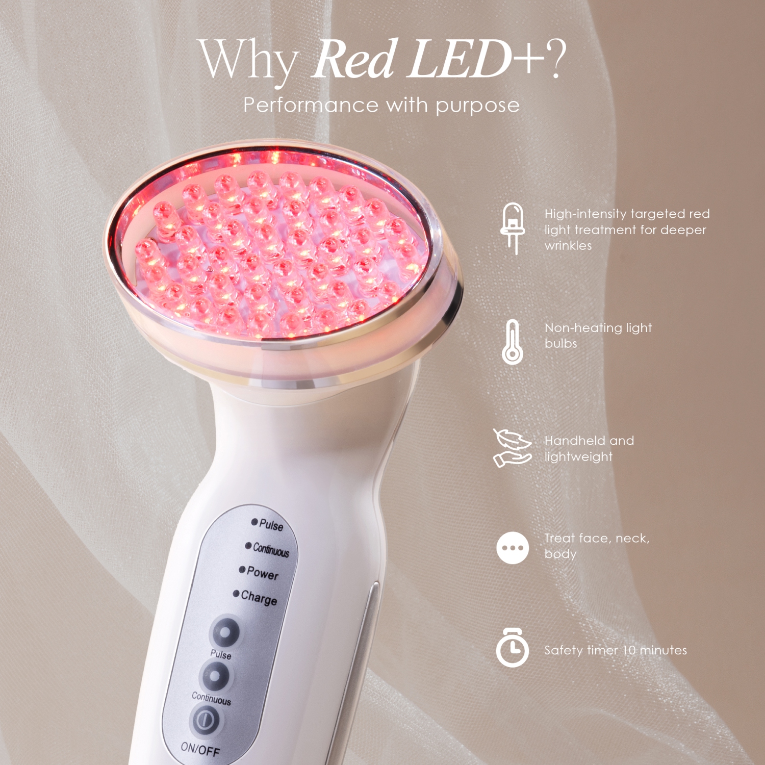 Project E Beauty Red Light LED+ | Anti-Aging Therapy | Collagen Boost | Anti-Aging Skincare | Reduce Wrinkles | Collagen Boost