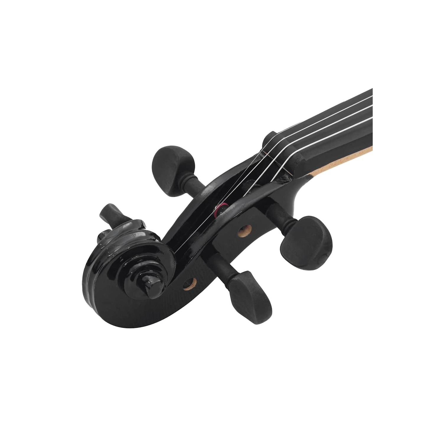 vidaXL Violin Full Set with Bow and Chin Rest Black 4/4
