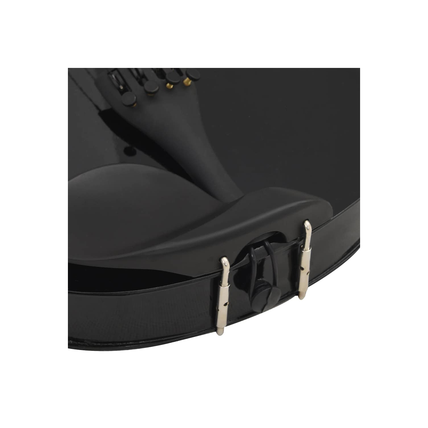 vidaXL Violin Full Set with Bow and Chin Rest Black 4/4