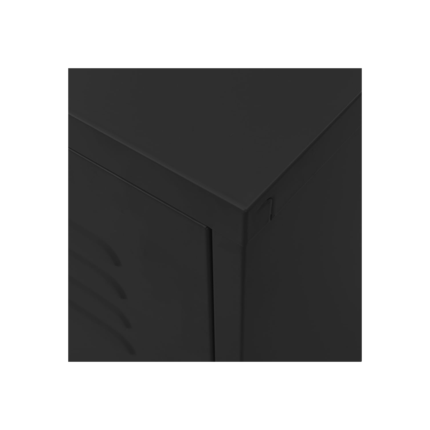 vidaXL TV Cabinet Black 105x35x50 cm Steel