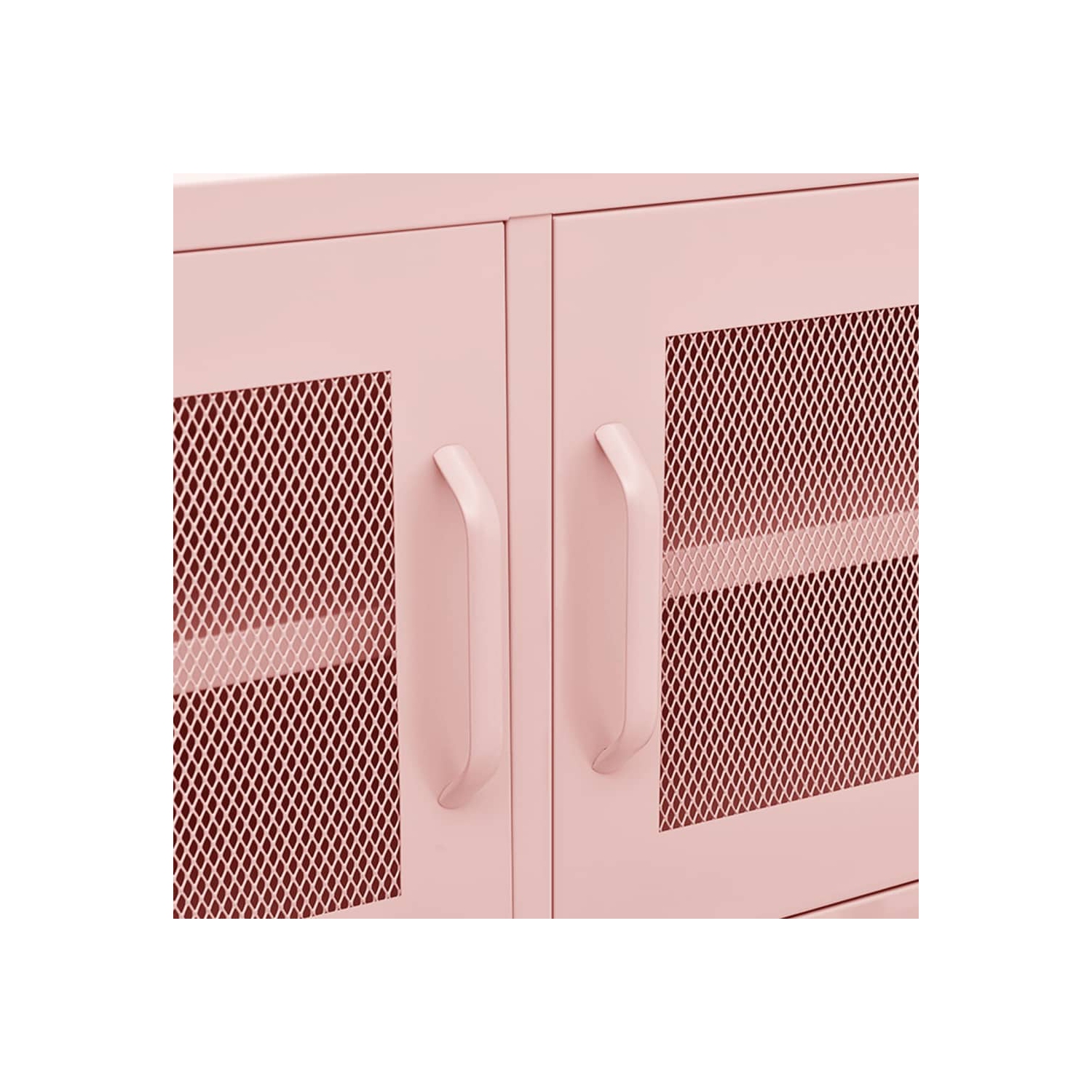 vidaXL TV Cabinet Pink 105x35x50 cm Steel