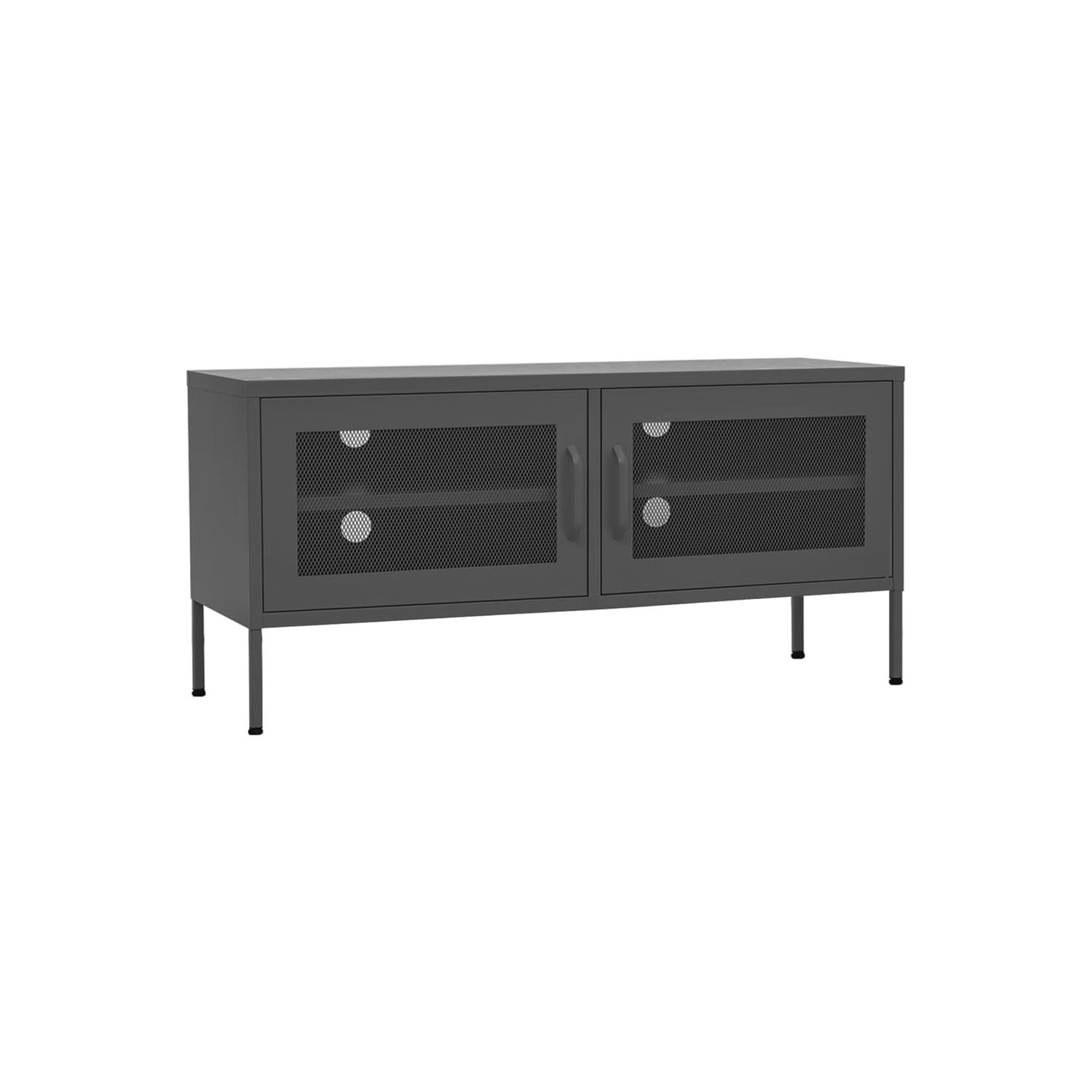 vidaXL TV Cabinet Anthracite 105x35x50 cm Steel