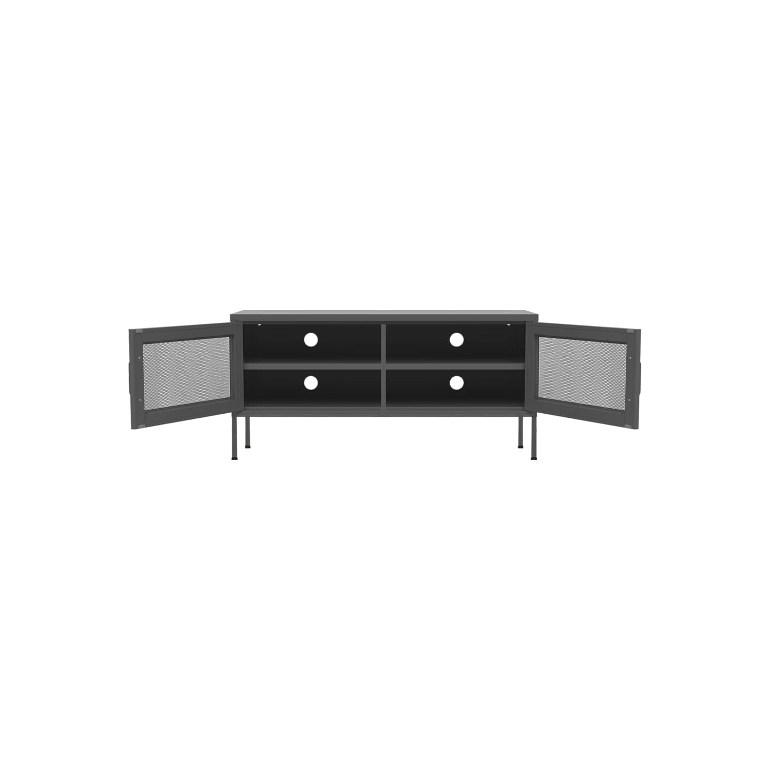 vidaXL TV Cabinet Anthracite 105x35x50 cm Steel