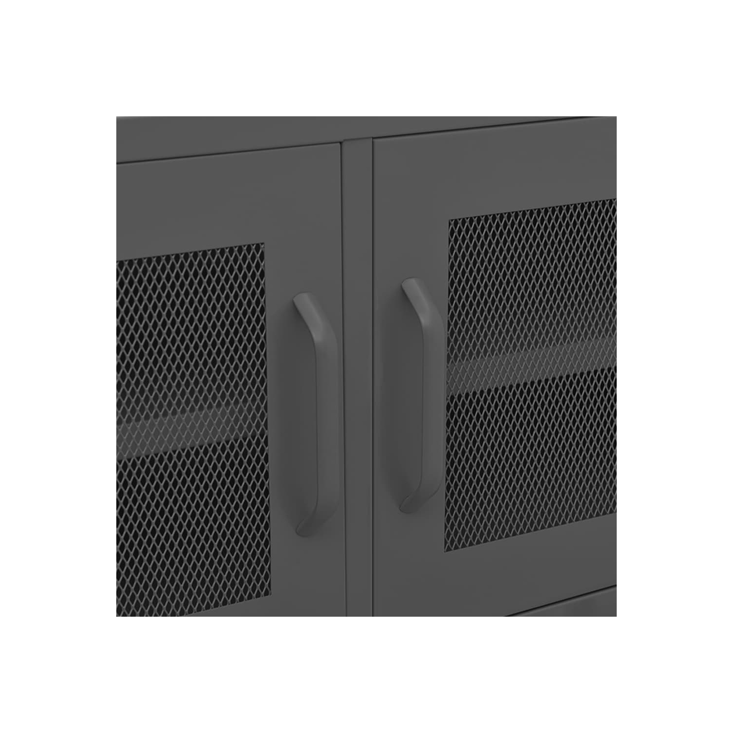 vidaXL TV Cabinet Anthracite 105x35x50 cm Steel