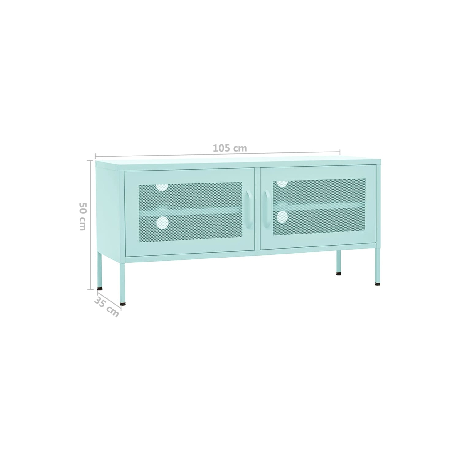 vidaXL TV Cabinet Mint 105x35x50 cm Steel
